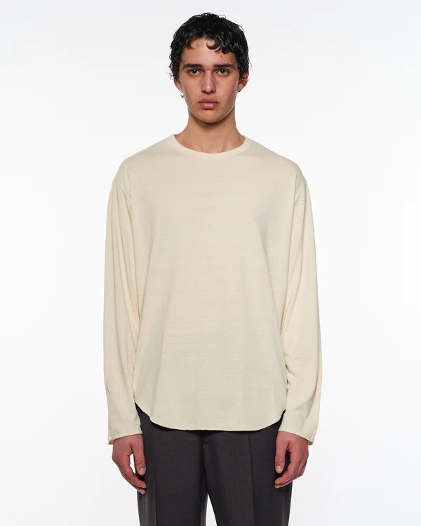 ノイルシルク天竺 / ラウンドヘムクルーネック MARKAWARE/marka