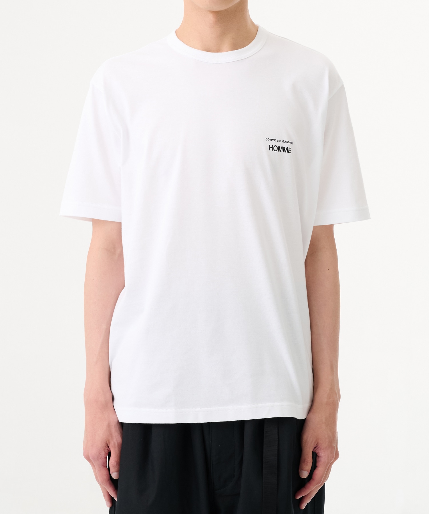 COMME des GARCONS HOMME ロゴプリント 綿天竺 半袖カットソー / HP-T101-051 COMME des GARCONS HOMME