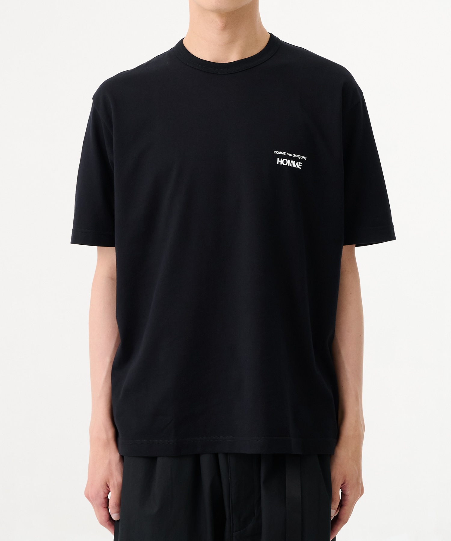 COMME des GARCONS HOMME ロゴプリント 綿天竺 半袖カットソー / HP-T101-051 COMME des GARCONS HOMME