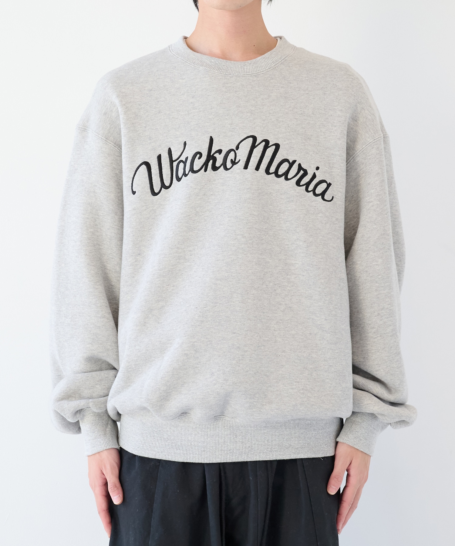 MIDDLE WEIGHT CREW NECK SWEAT SHIRT ( TYPE-1 ) WACKO MARIA