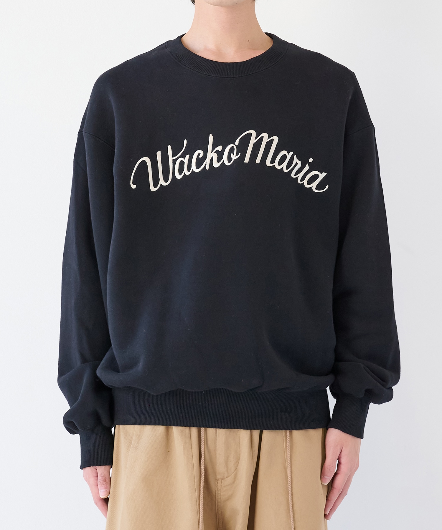 MIDDLE WEIGHT CREW NECK SWEAT SHIRT ( TYPE-1 ) WACKO MARIA