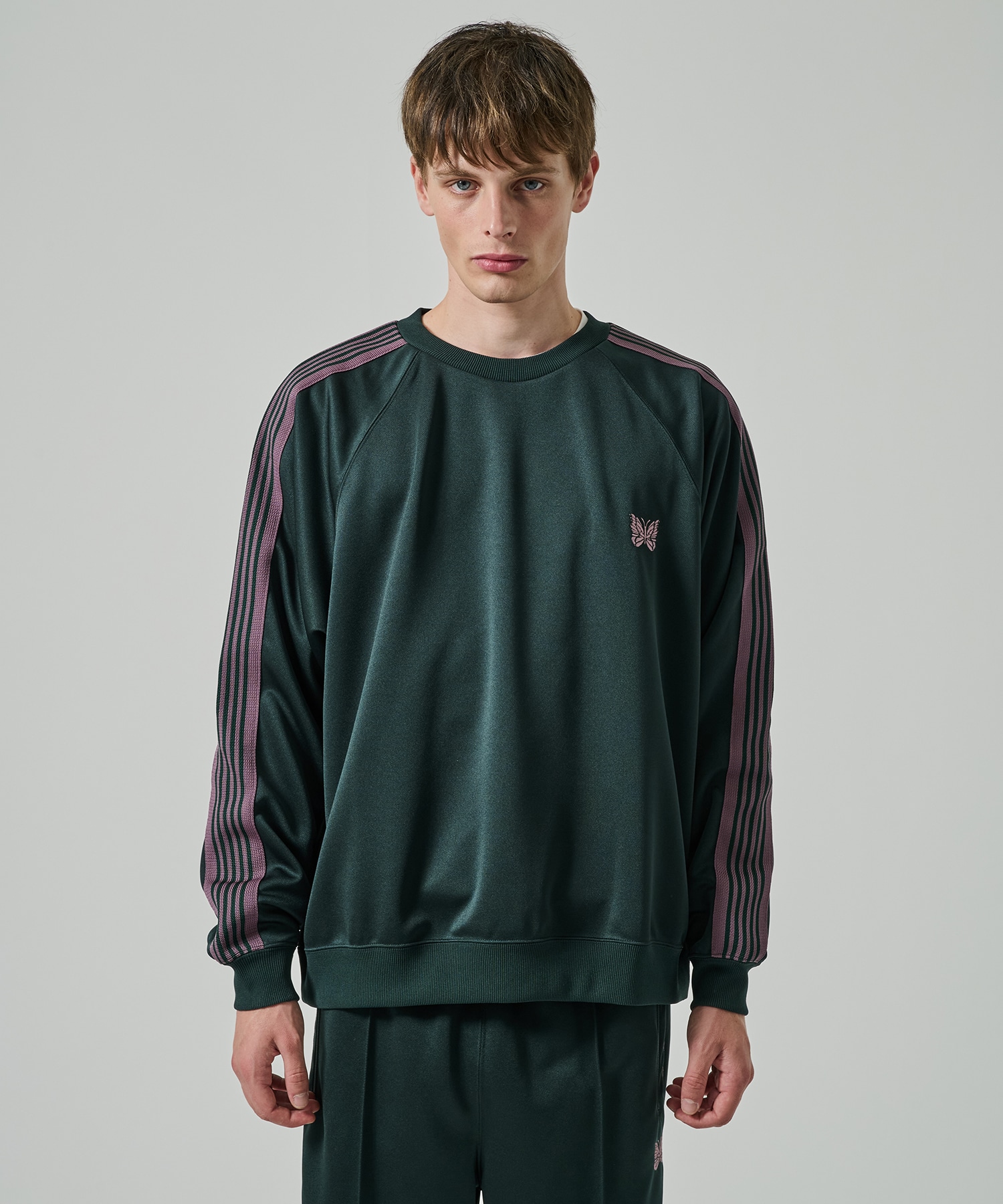 Track Crew Neck Shirt - Poly Smooth NEEDLES