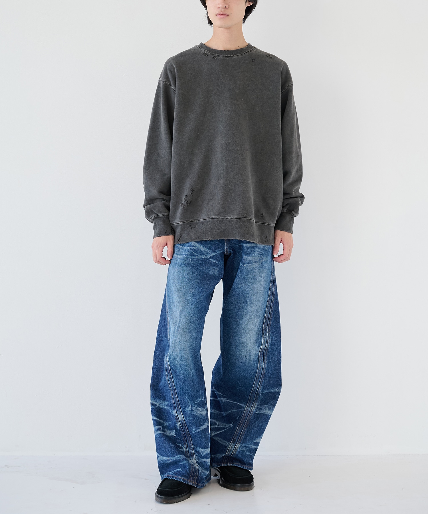 DAMAGE PIGMENT SWEAT CREW JieDa
