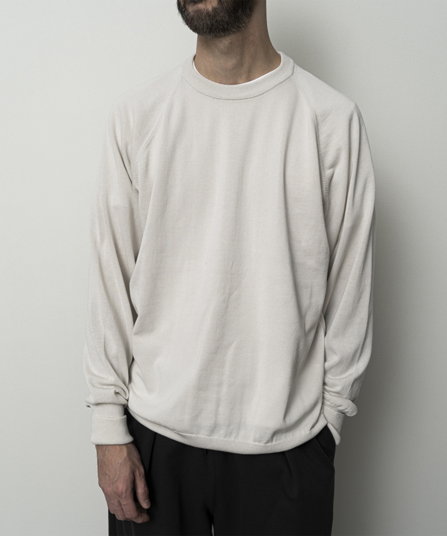 Cotton/silk pullover STILL BY HAND