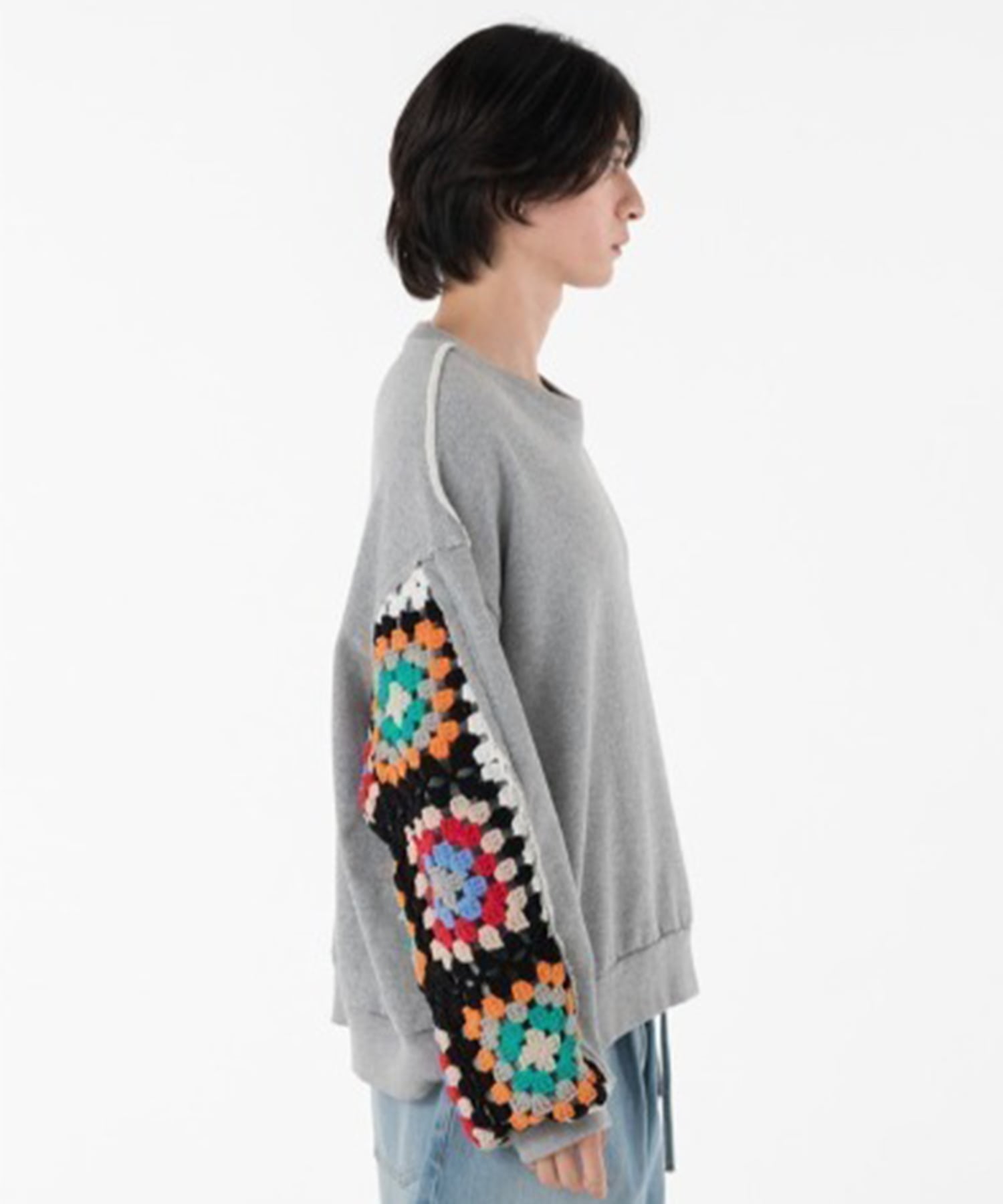 CROCHET SLEEVE SWEAT DISCOVERED