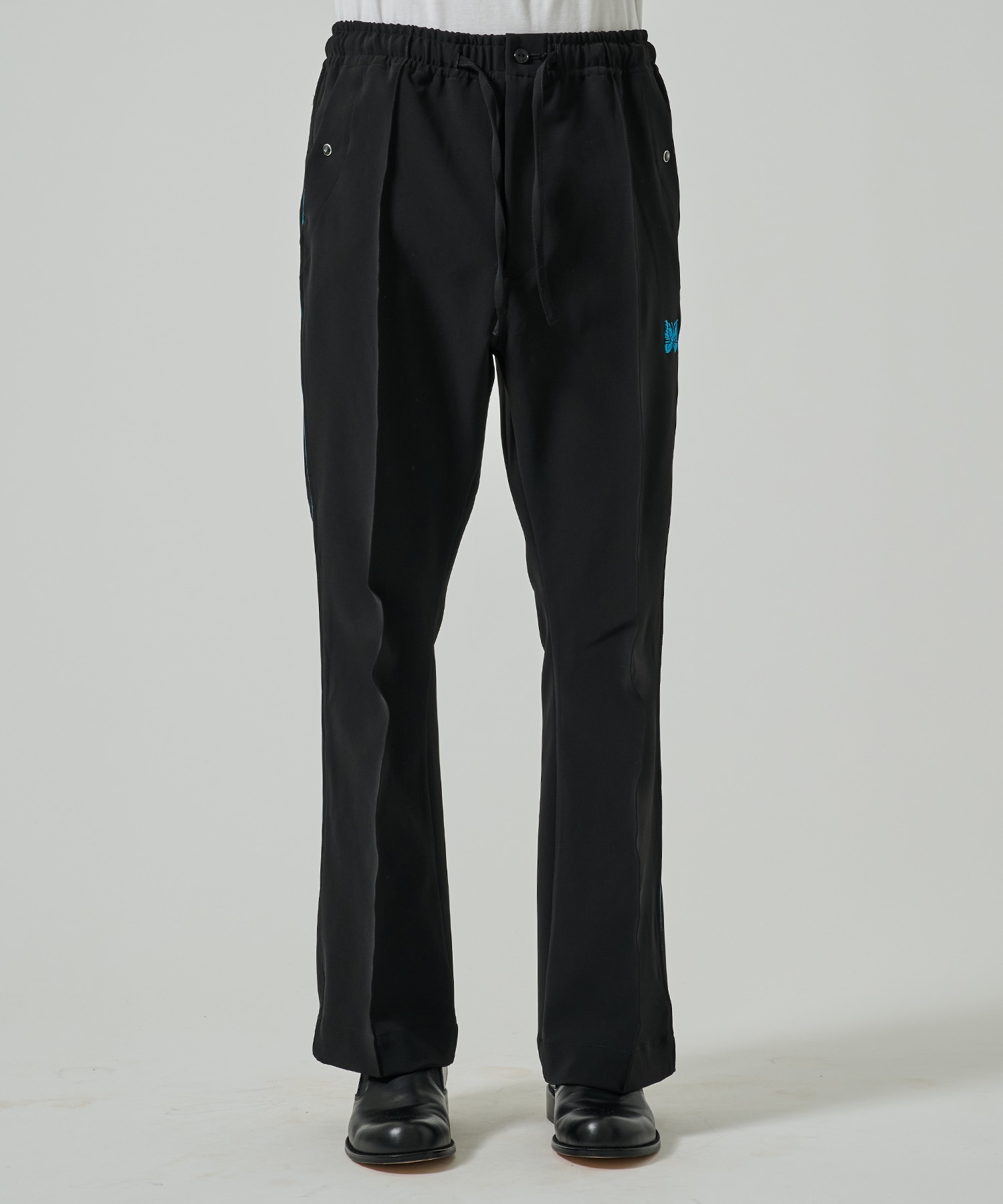 Needles カウボーイパンツ 黒 Piping Cowboy Pant - Poly Double Cloth｜NEEDLES