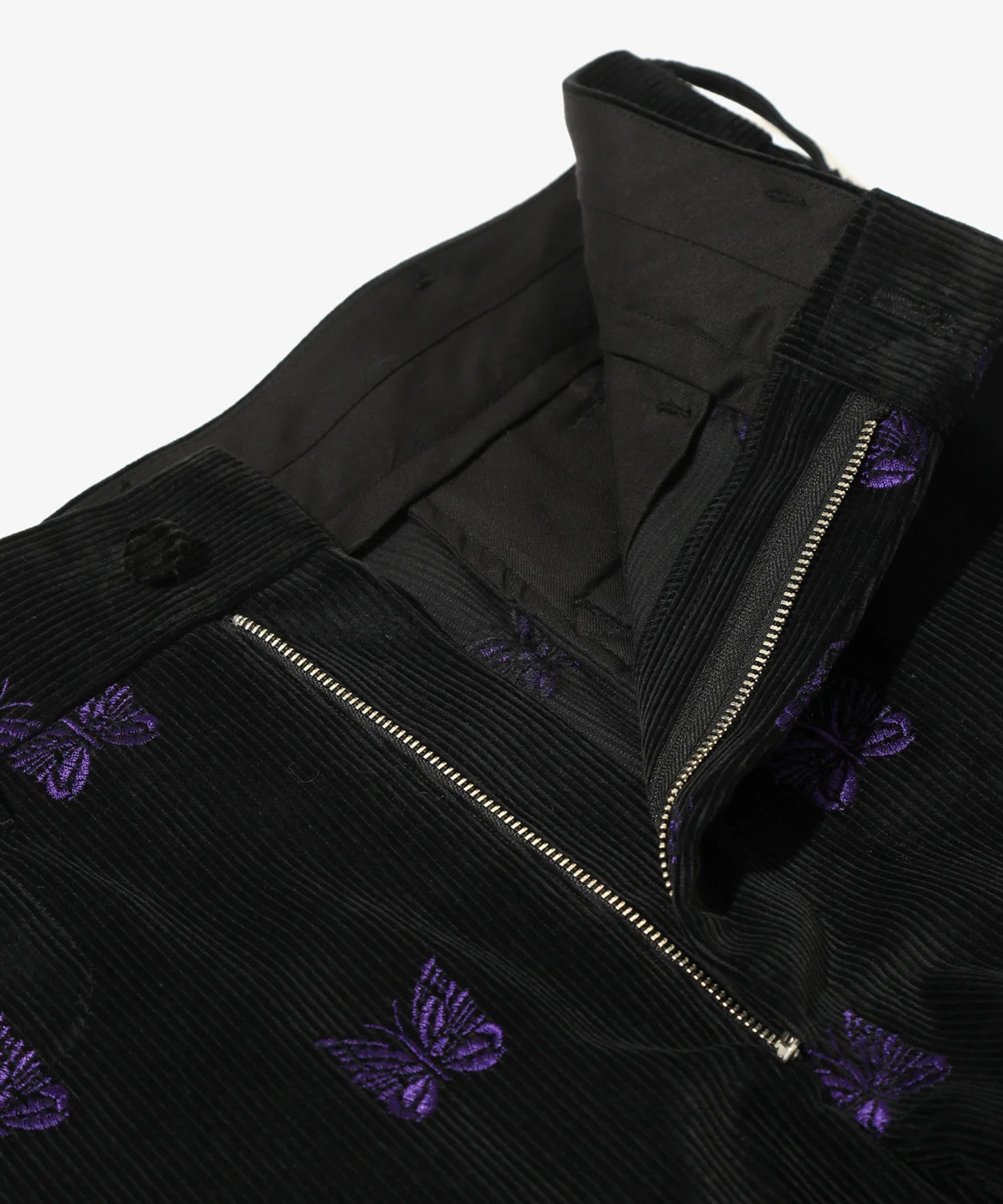 Straight Trouser - Papillon Emb. Corduroy NEEDLES