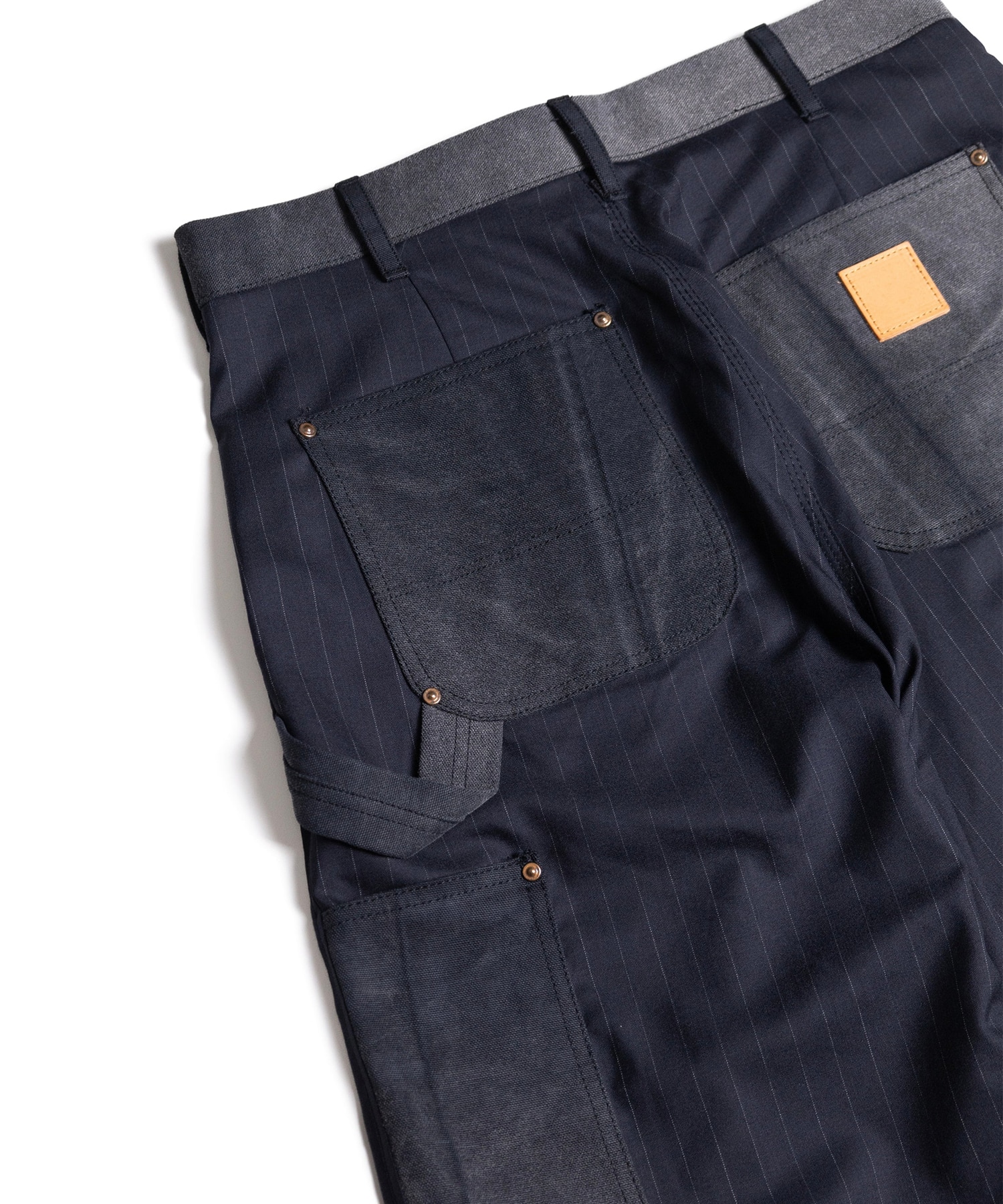Vintage-effect work pants KHOKI