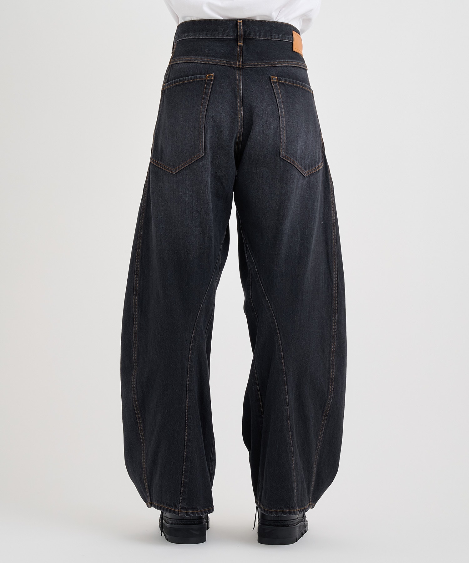 3D cutting denim pants KHOKI