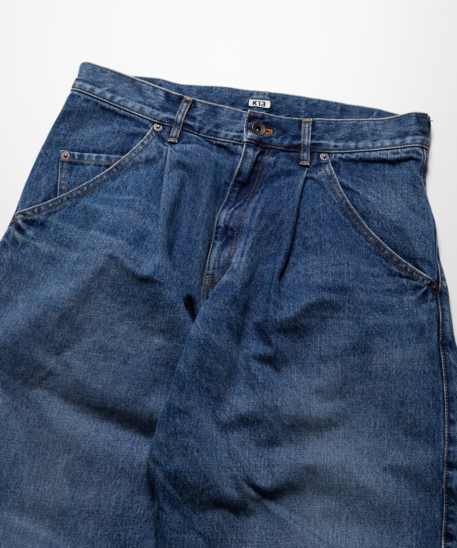 3D cutting denim pants KHOKI