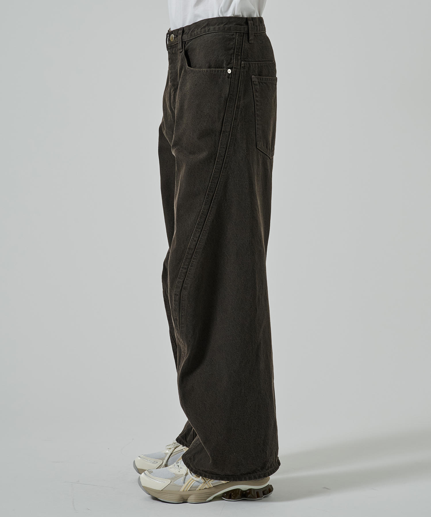 3D TWISTED WIDE LEG JEANS NVRFRGT