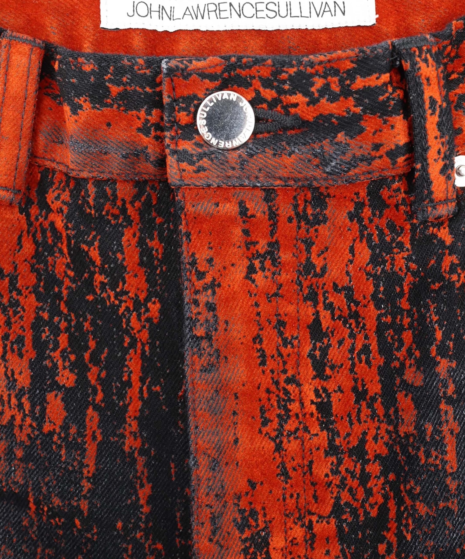 FLOCKED DENIM WIDE PANTS JOHN LAWRENCE SULLIVAN