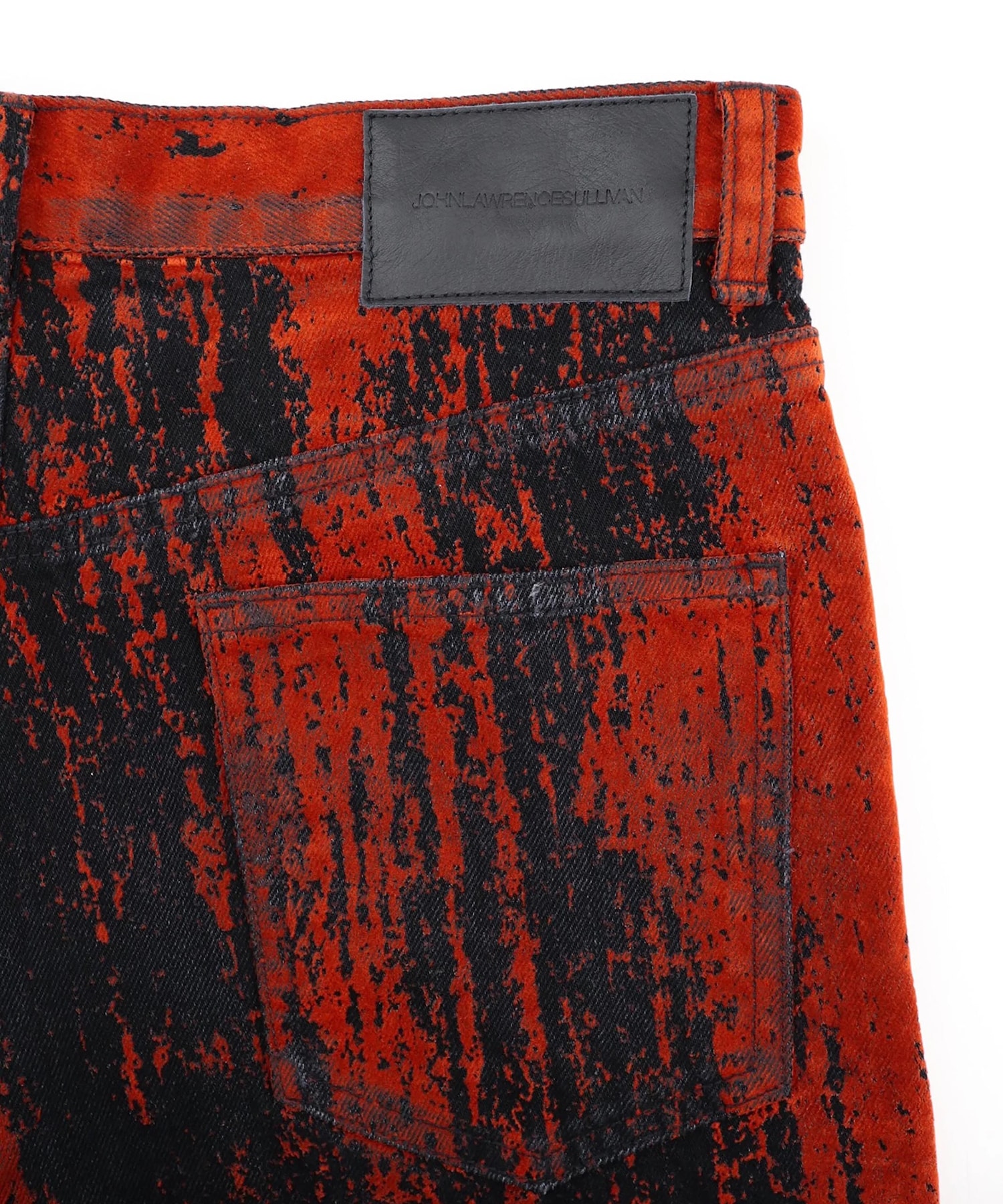 FLOCKED DENIM WIDE PANTS JOHN LAWRENCE SULLIVAN