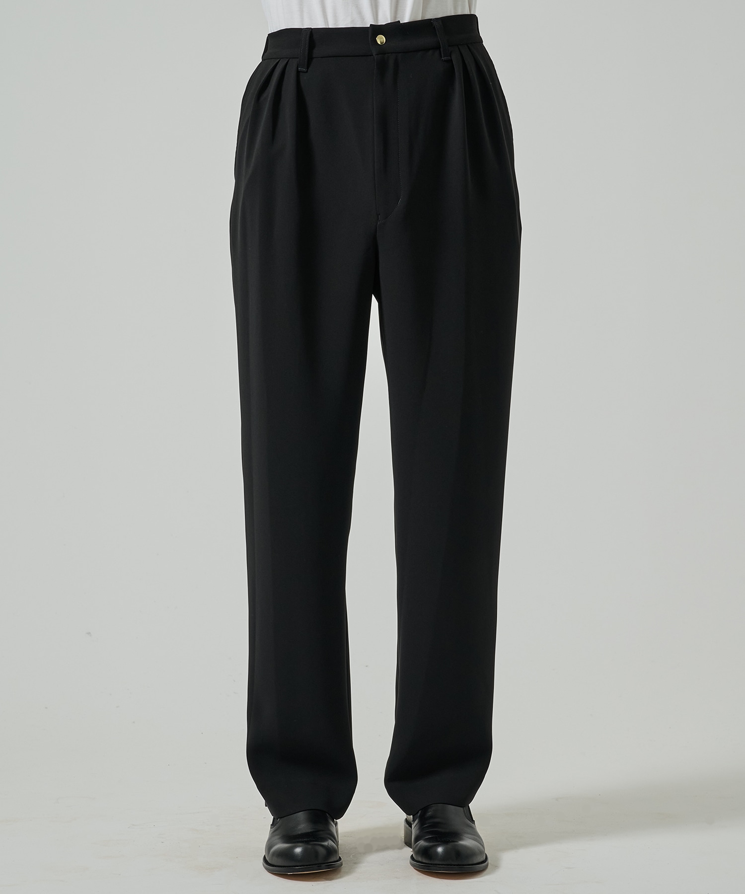Double Cloth 3Tuck Semi Wide Pants CULLNI