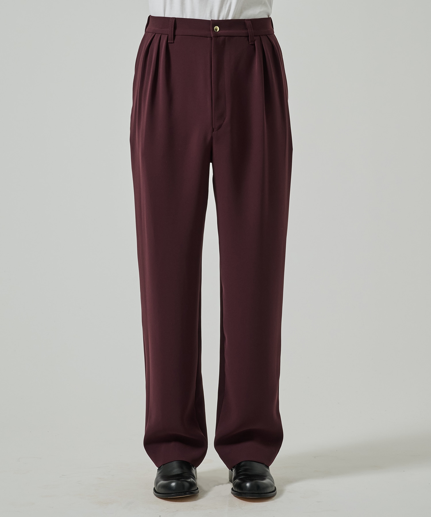 Double Cloth 3Tuck Semi Wide Pants CULLNI