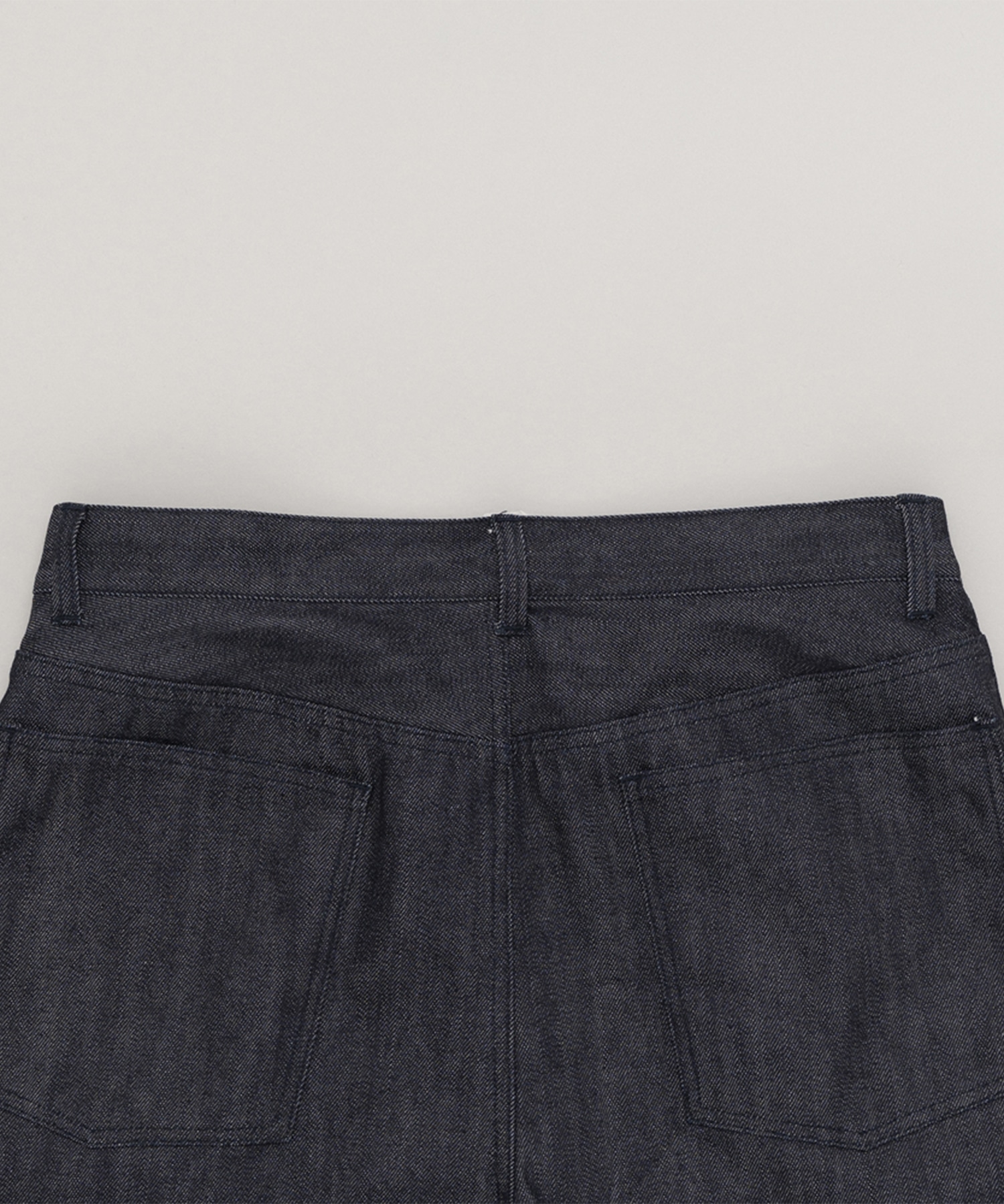 Deep tuck wide denim pants STILL BY HAND
