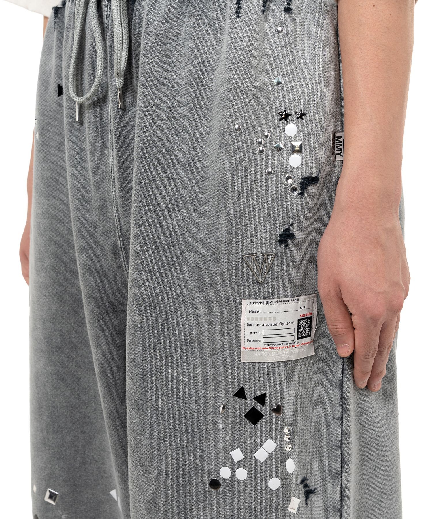 EMBELLISHED BLEACHED PANTS Maison MIHARA YASUHIRO