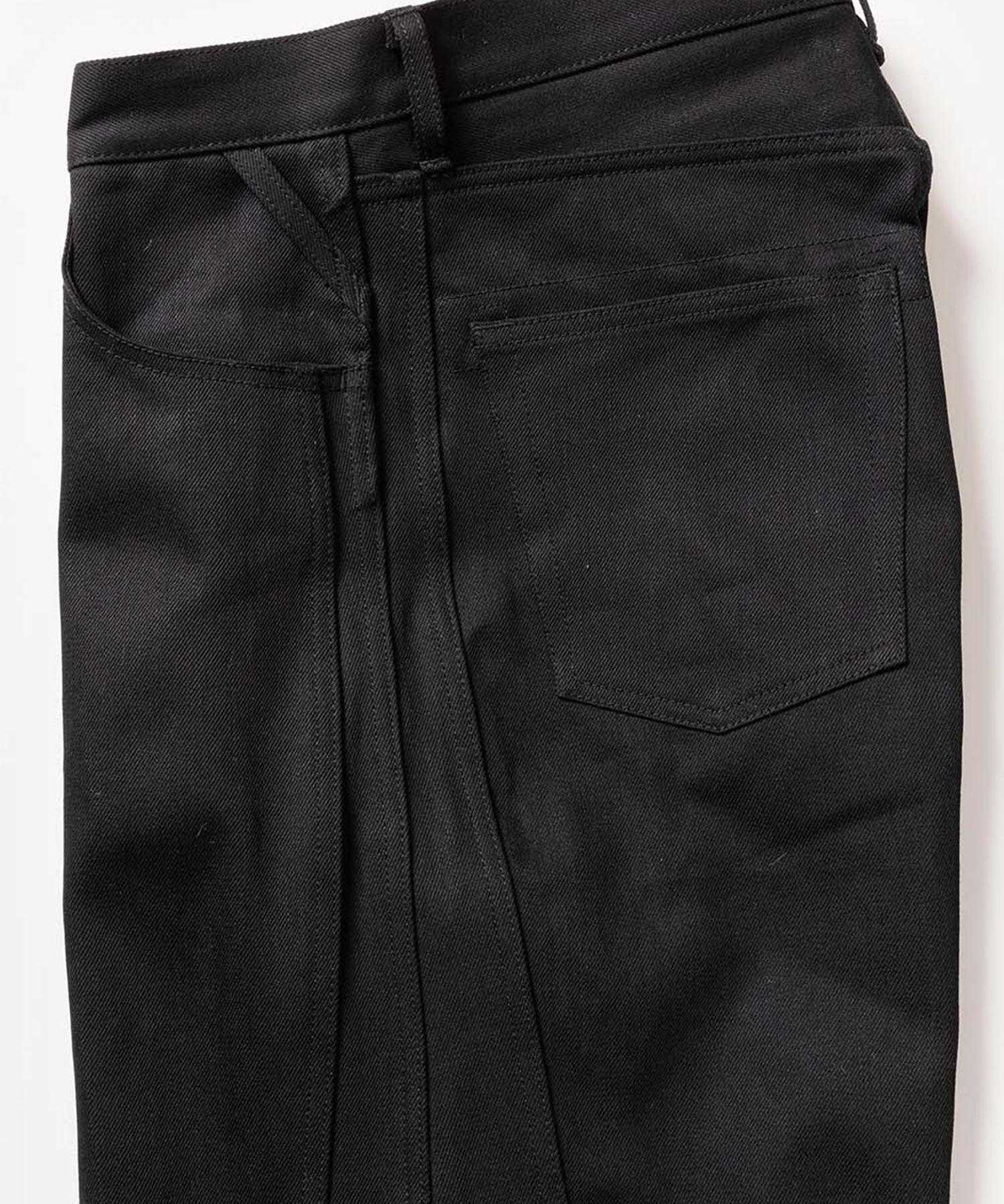 TRIPLE SEAMS 6P DENIM WIDE BLACK ROTOL