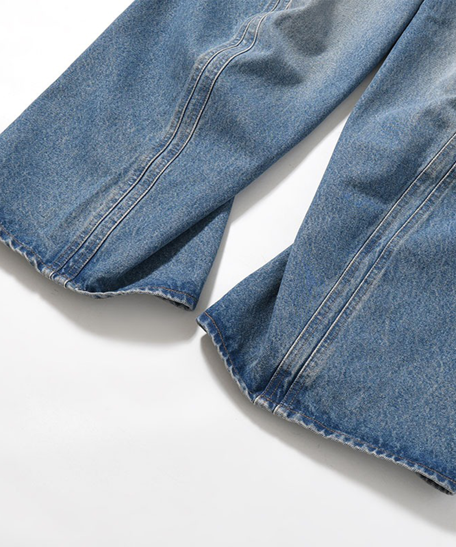 3D TWISTED WIDE LEG JEANS NVRFRGT