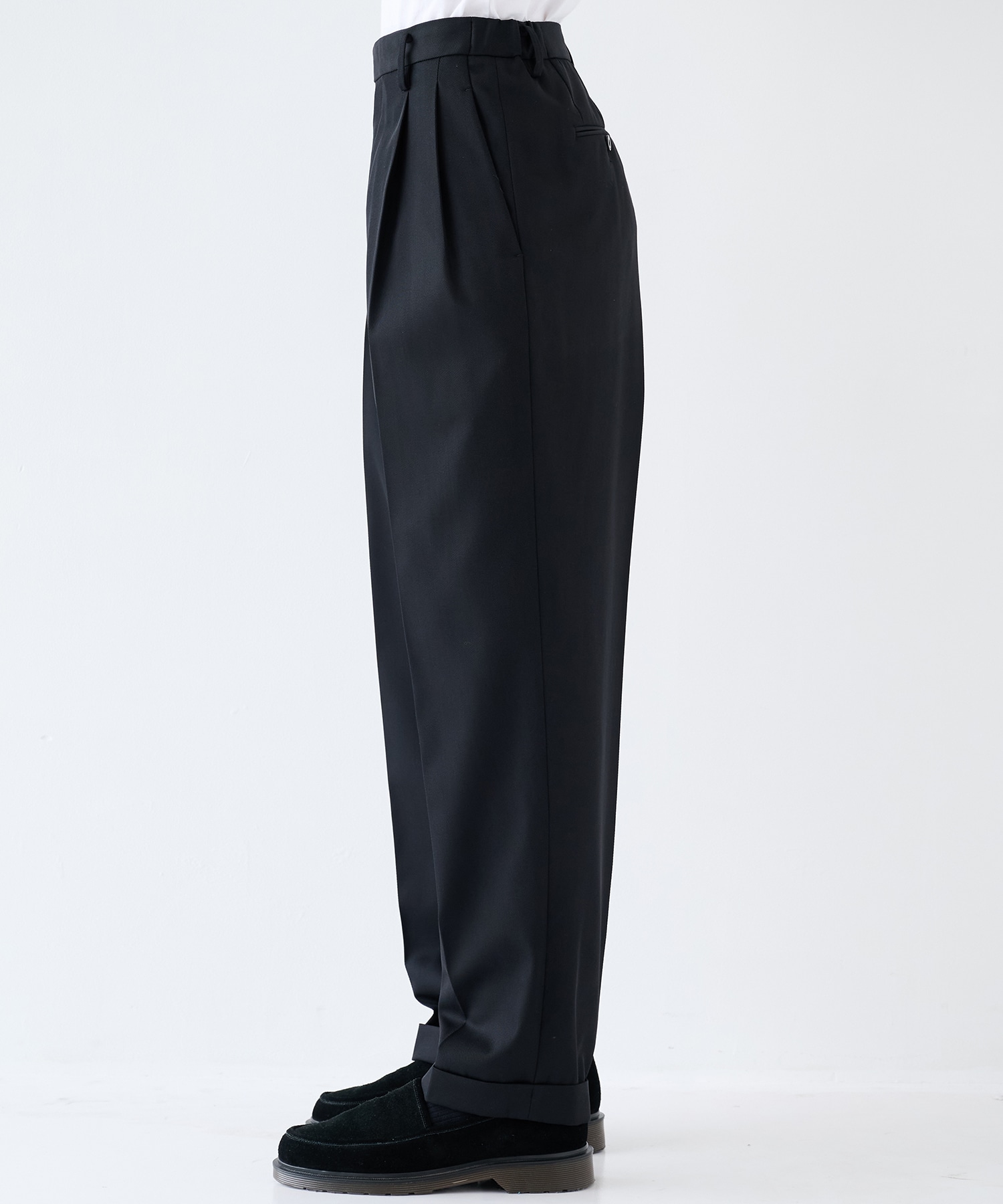 TWO TUCKS TAPERED TROUSERS IRENISA