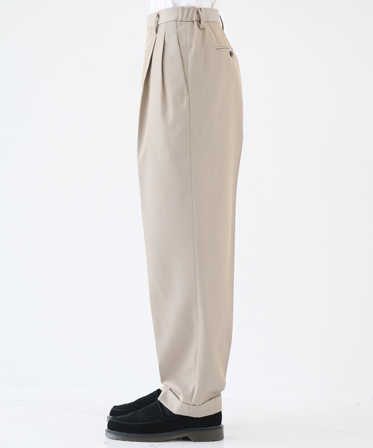 TWO TUCKS TAPERED TROUSERS IRENISA