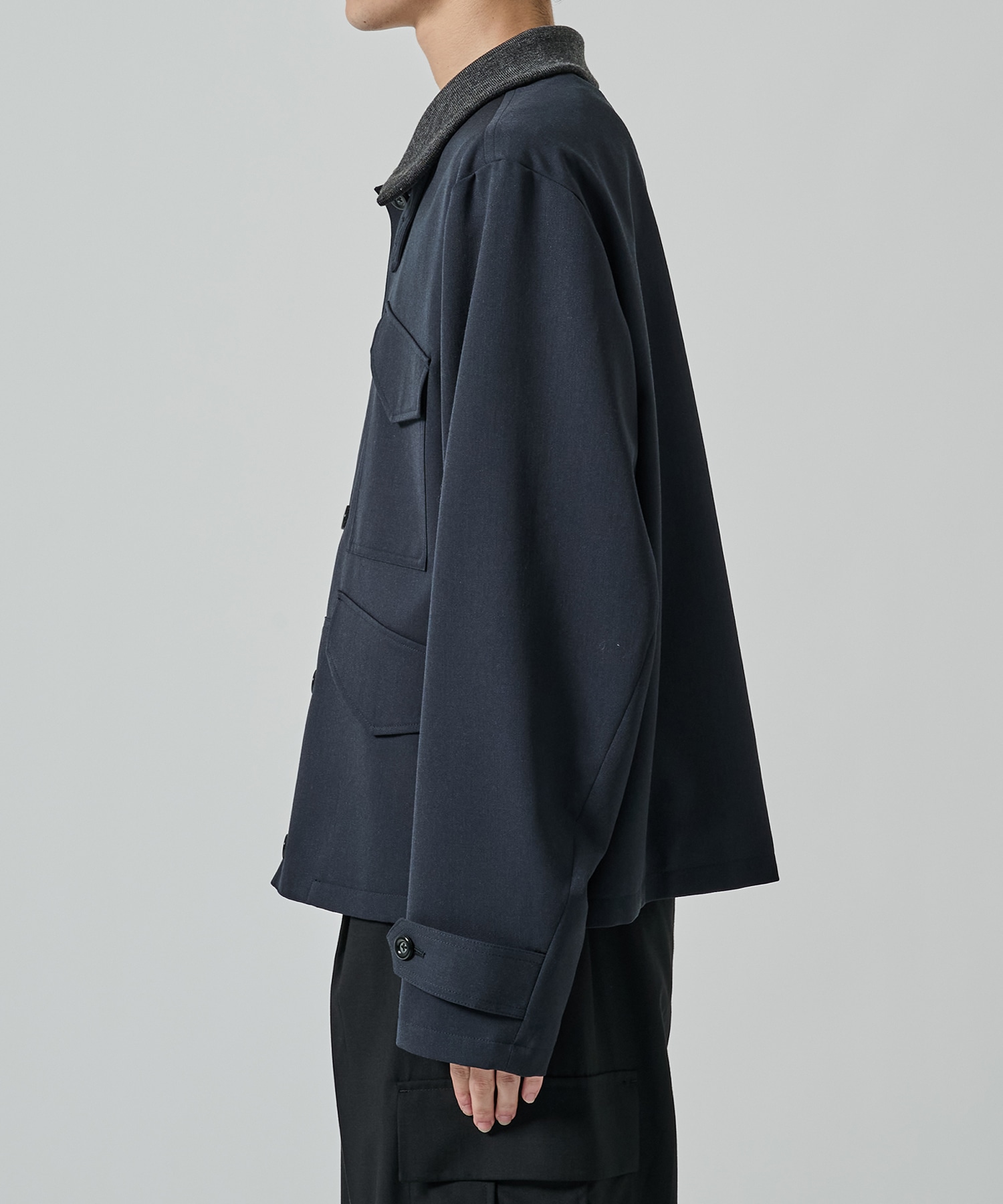 Rib Collar 4 Pockets Blouson UJOH HOMME