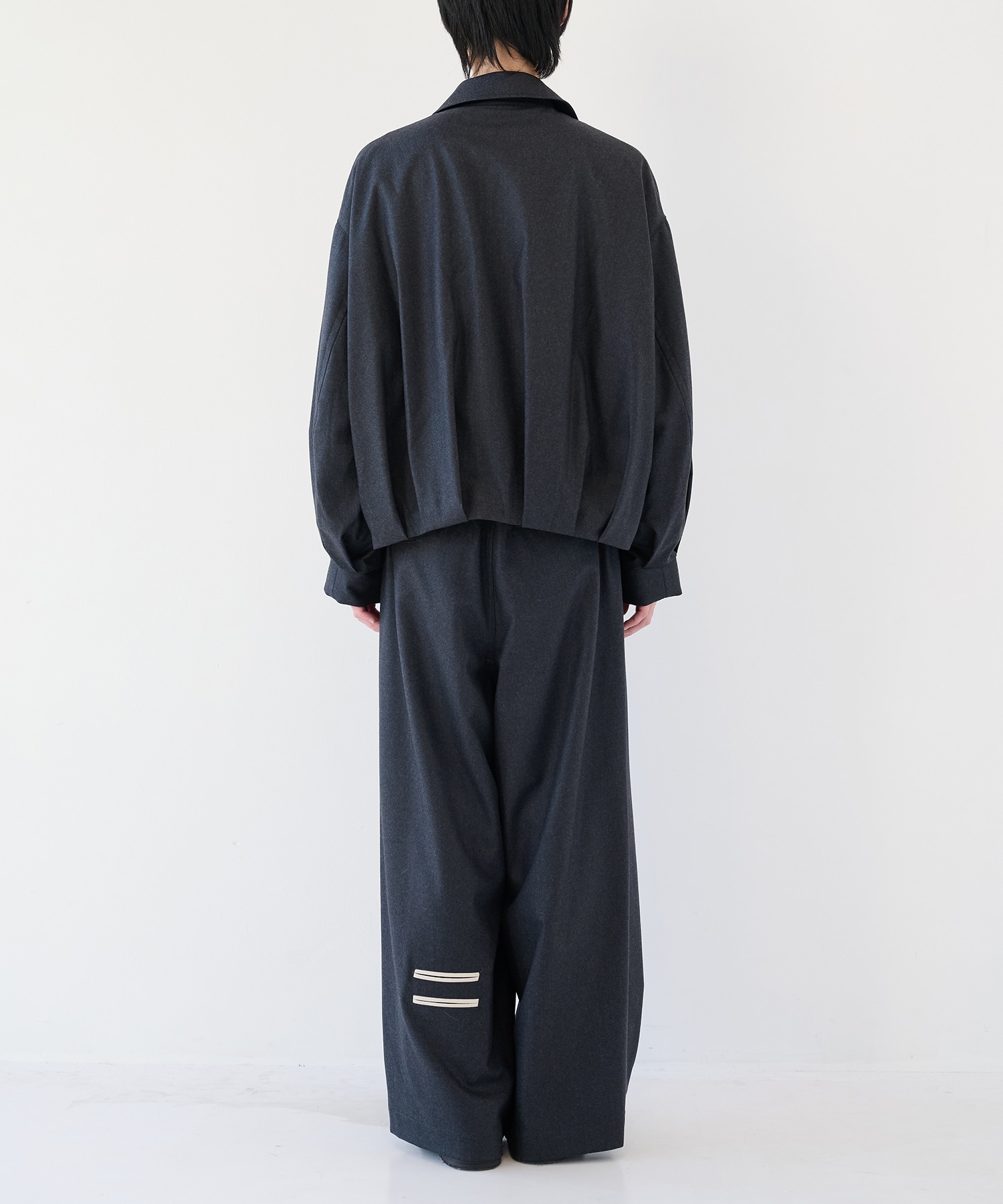 2/72強圧縮フラノ　ブルゾン SHAREEF