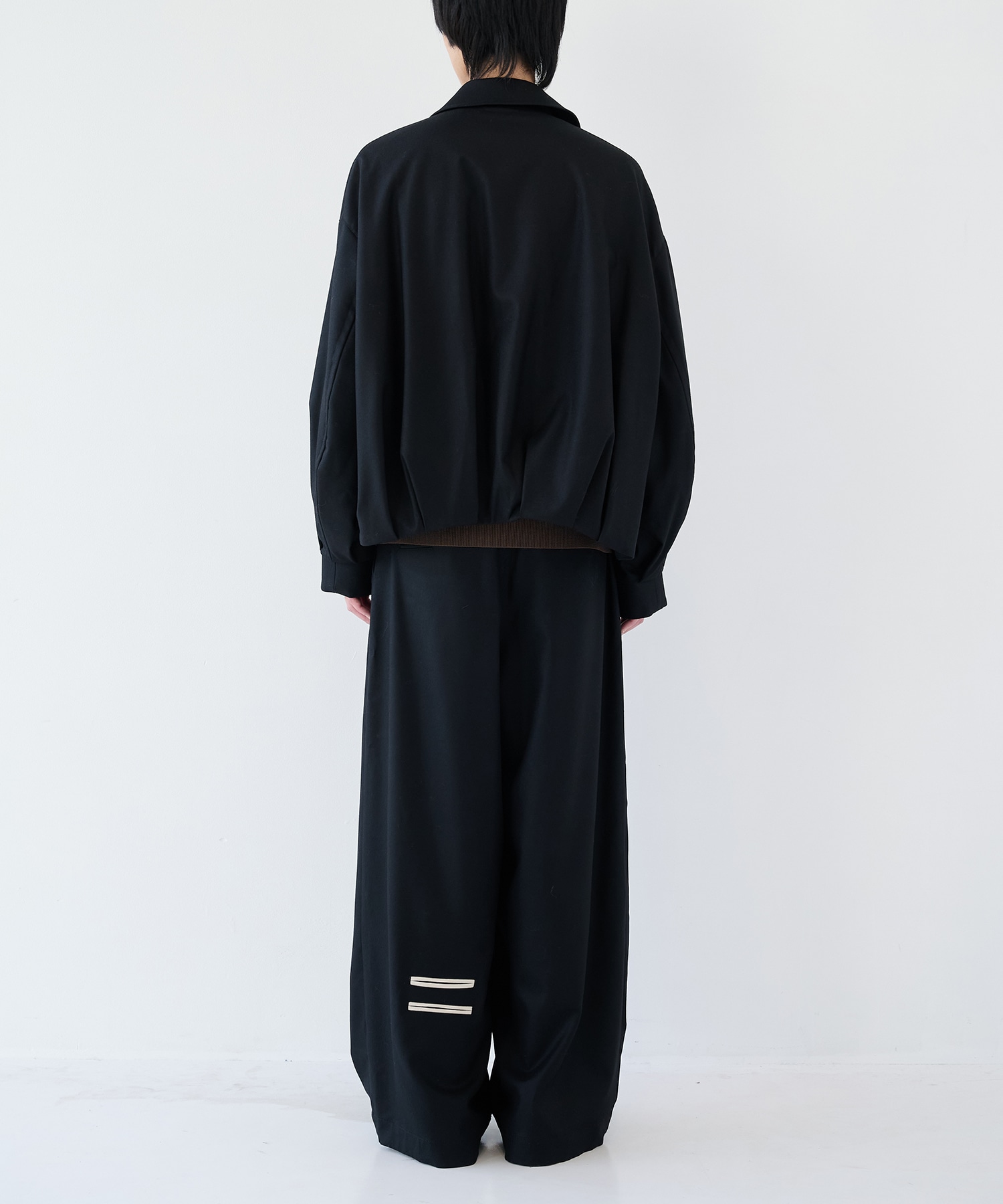 2/72強圧縮フラノ　ブルゾン SHAREEF