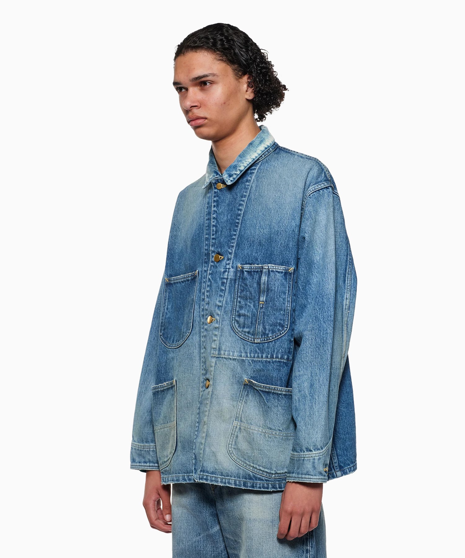 オーガニックコットン 13.5oz セルビッチデニム / カバーオールジャケット MARKAWARE/marka