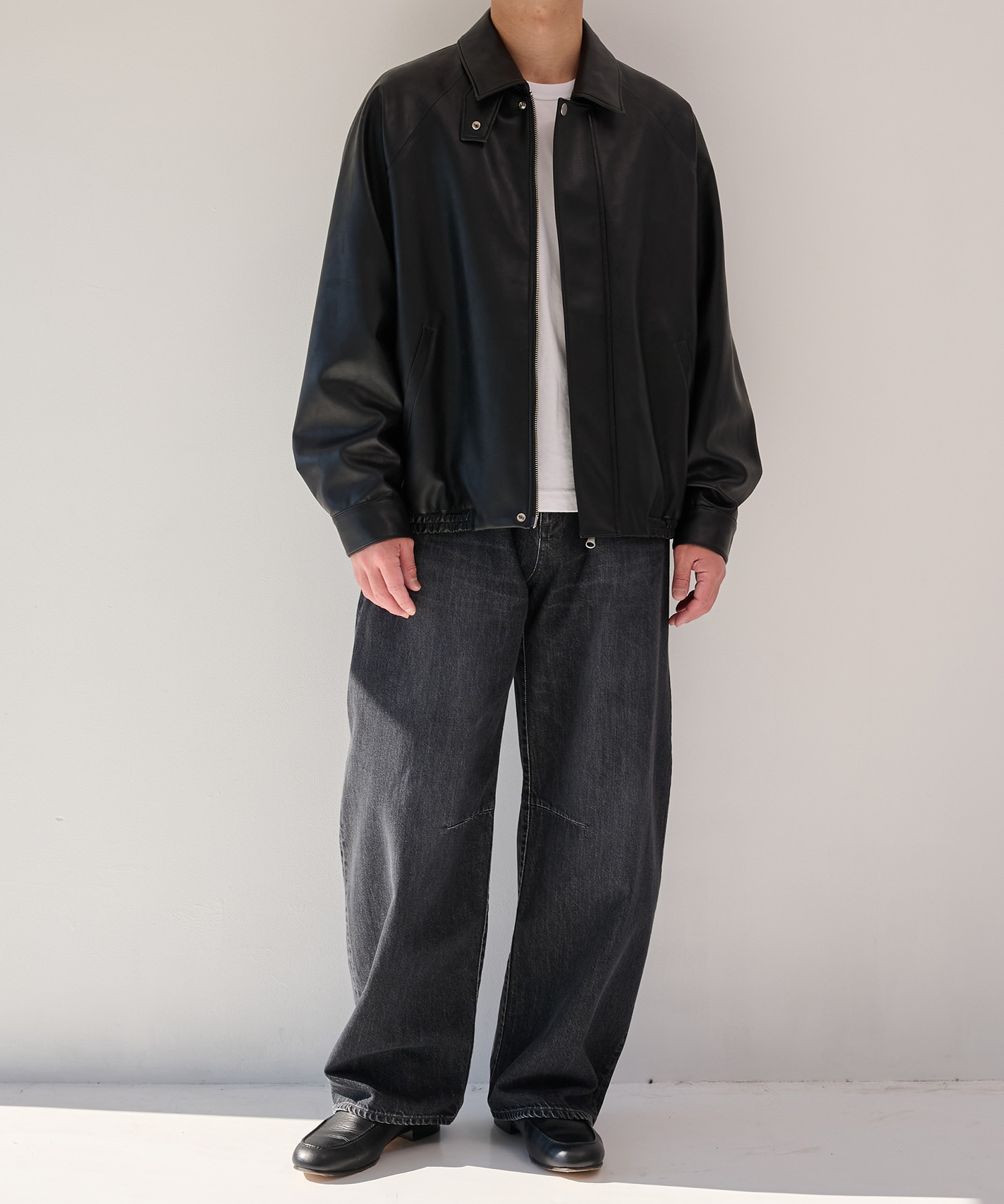 MODERN LEATHER BLOUSON STUDIOUS