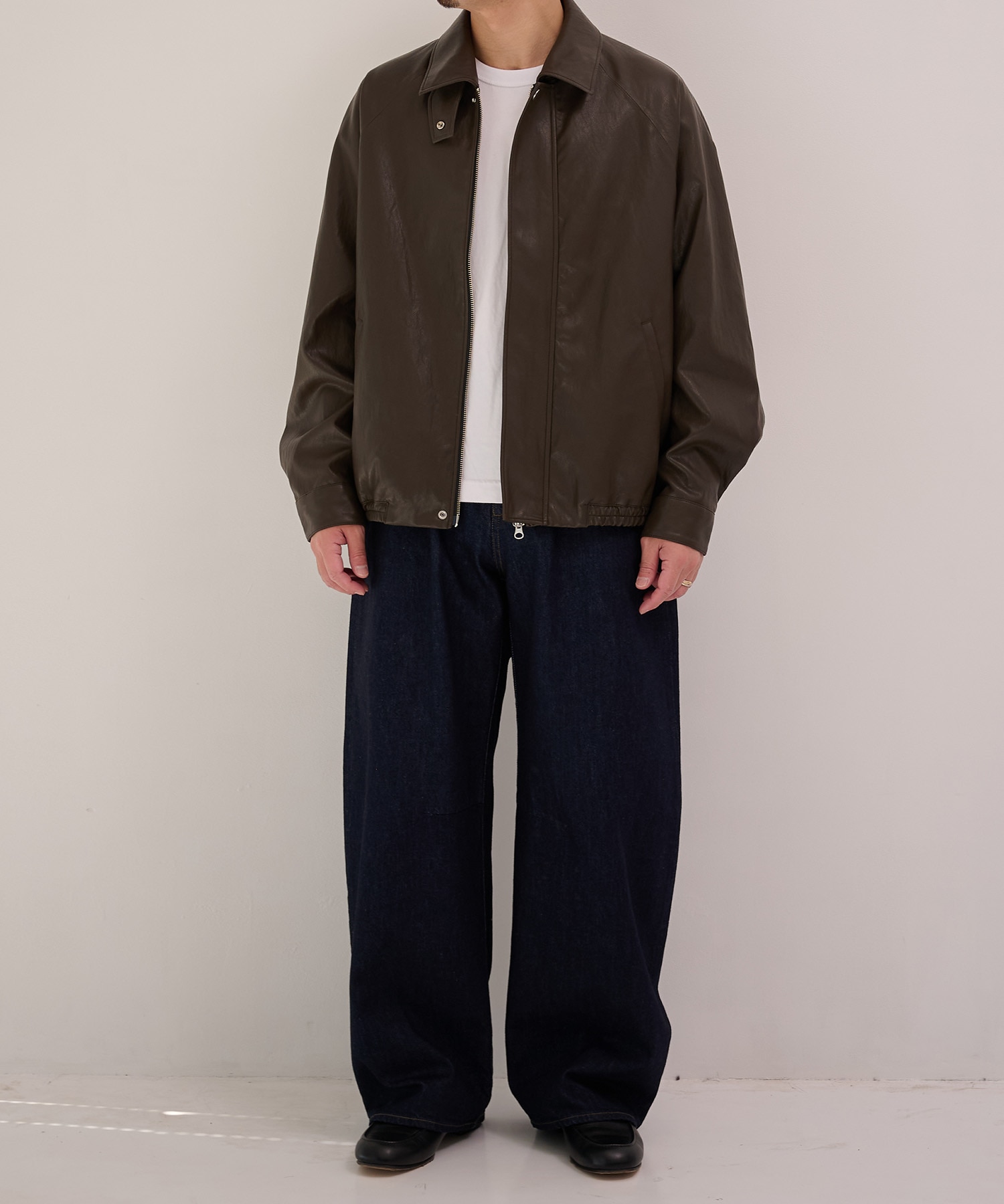 MODERN LEATHER BLOUSON STUDIOUS