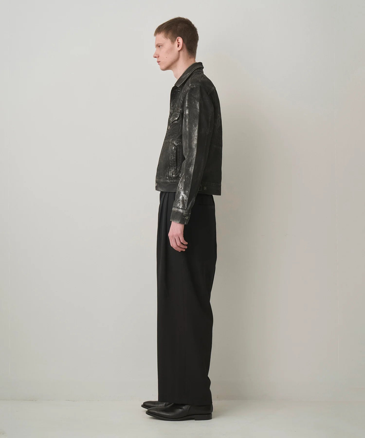 SILVER FOIL DENIM JACKET JUHA