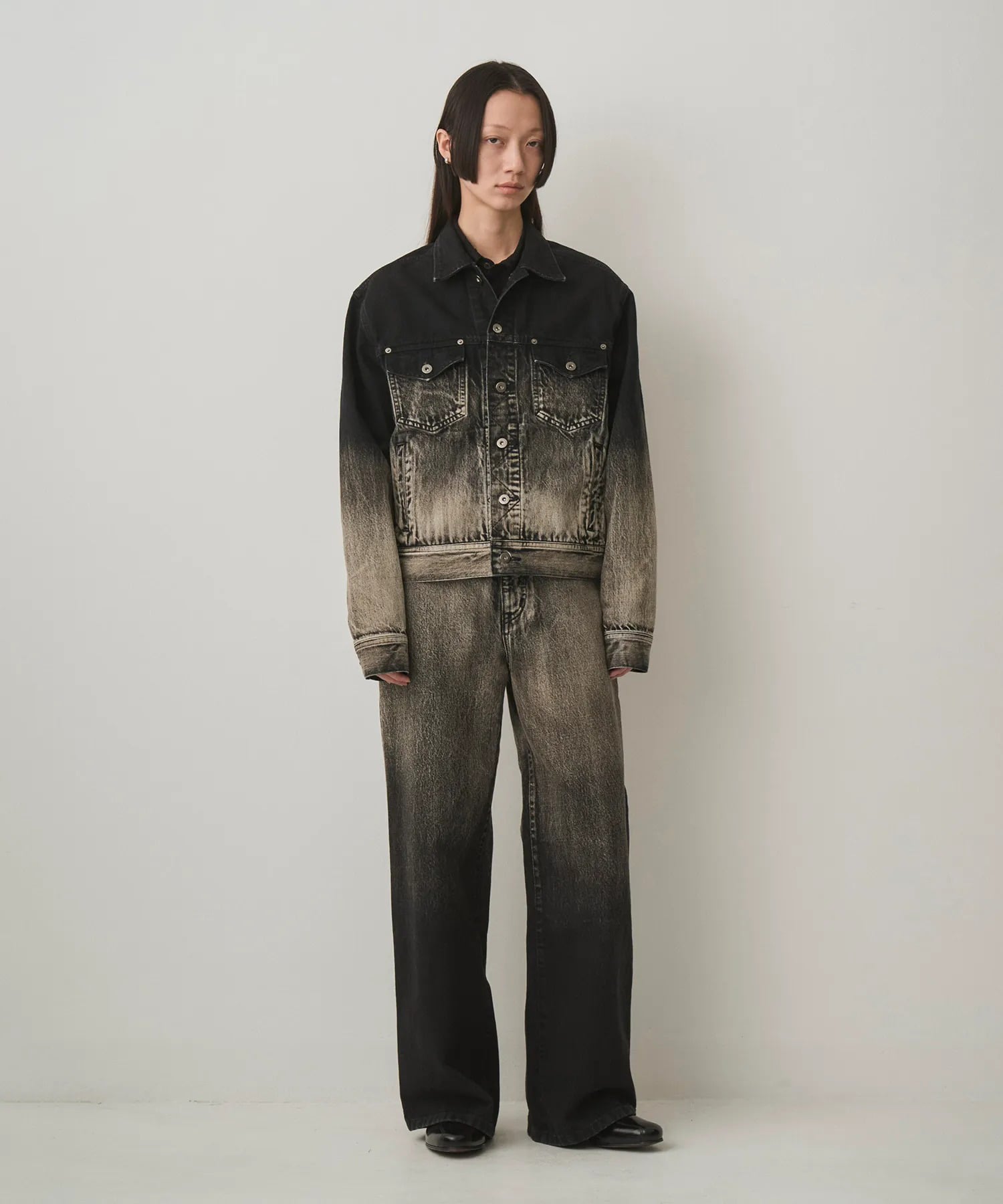 GRADATION DENIM JACKET JUHA