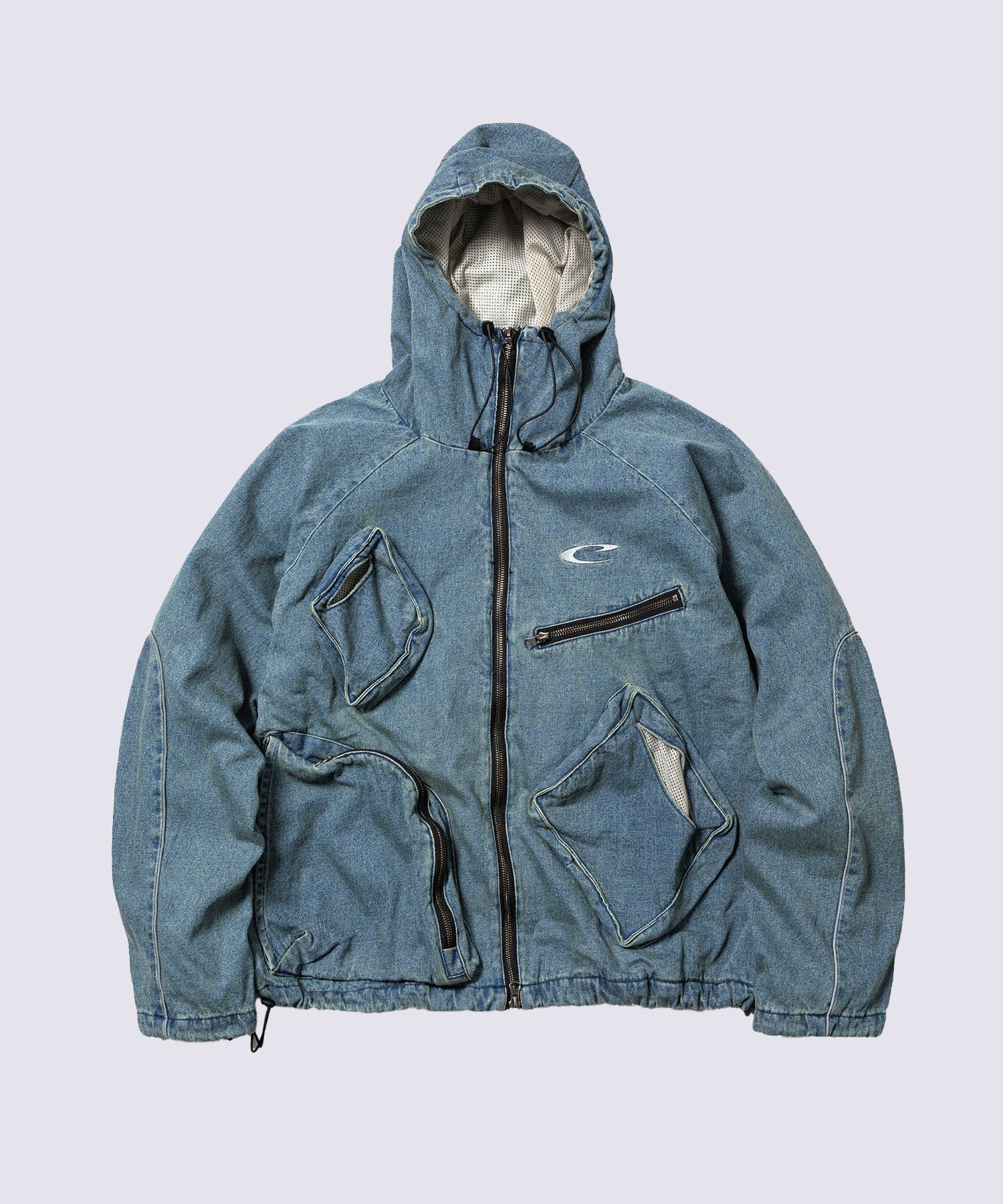 CPG RHOMBUS POCKET FADE DENIM JACKET CPG