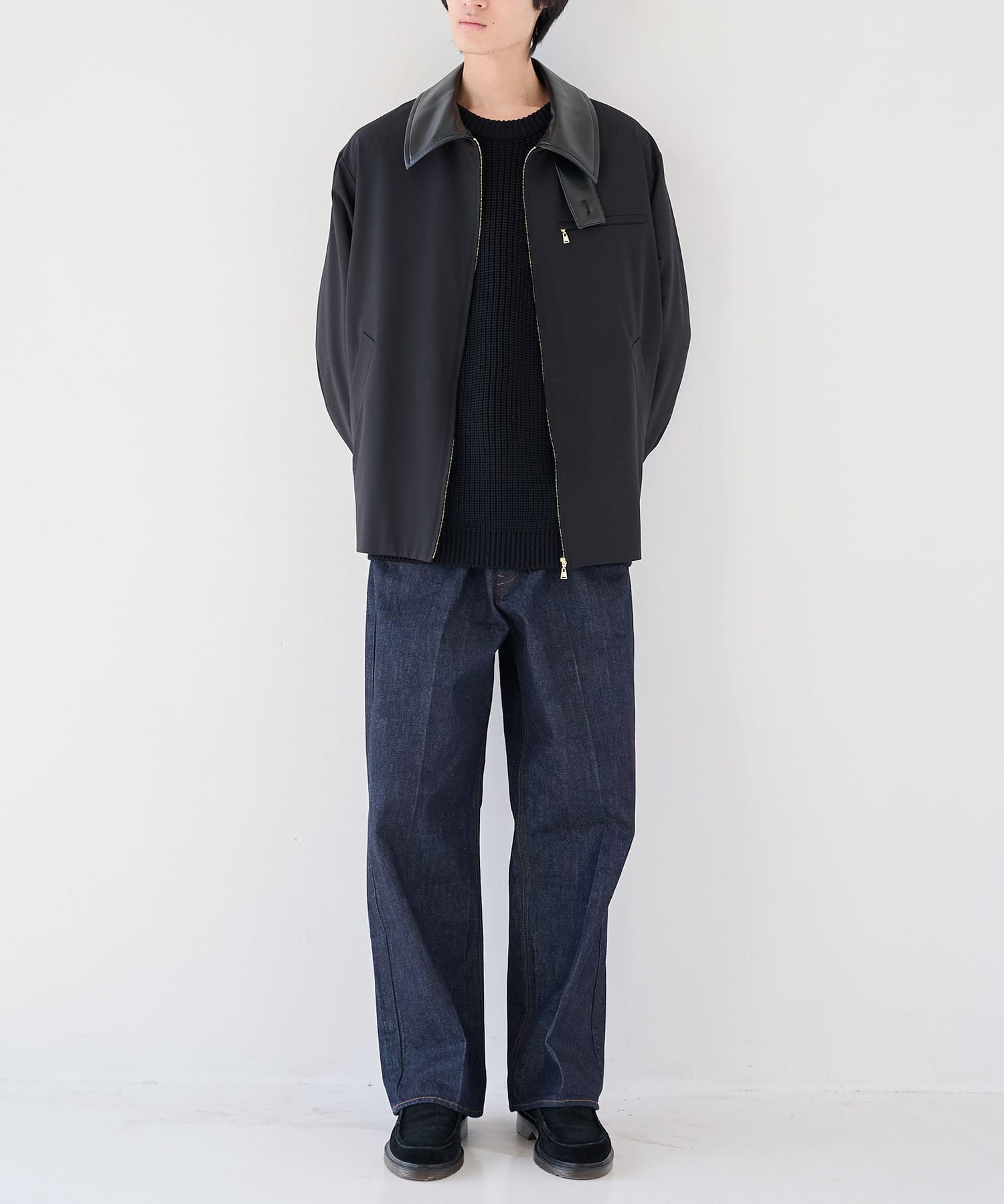 別注 Leather Color Zip Blouson CULLNI