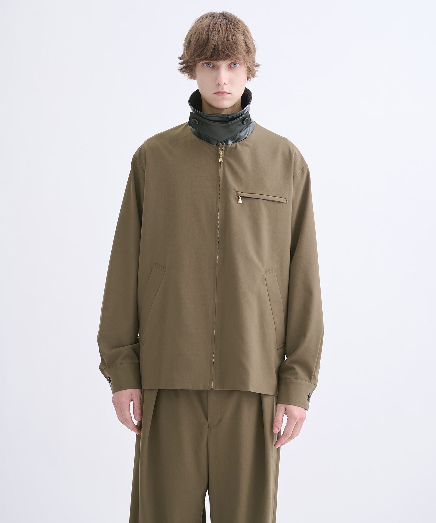 別注 Leather Color Zip Blouson CULLNI