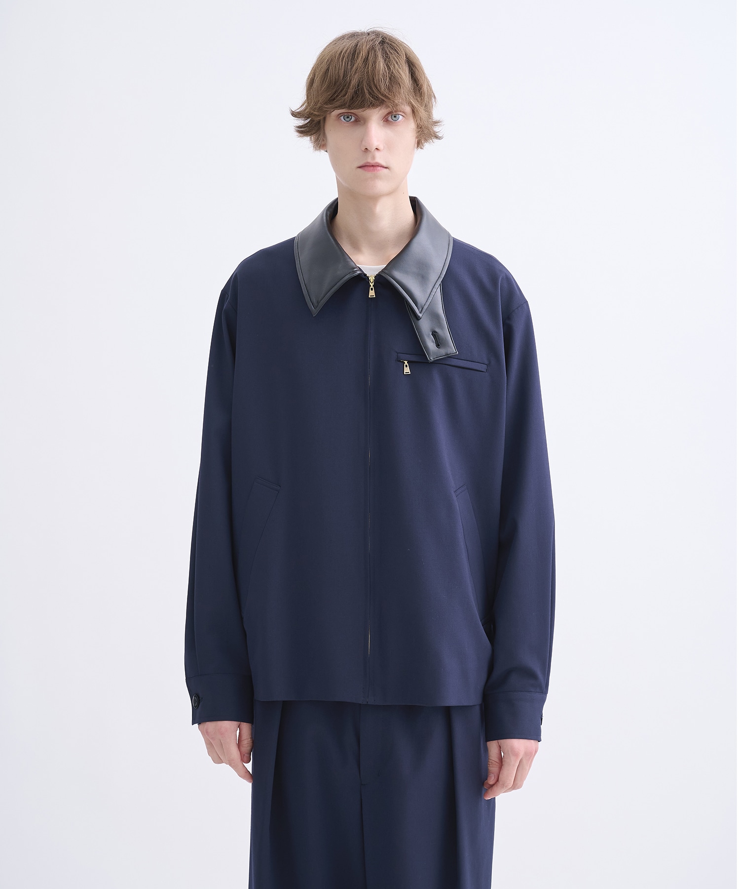 別注 Leather Color Zip Blouson CULLNI