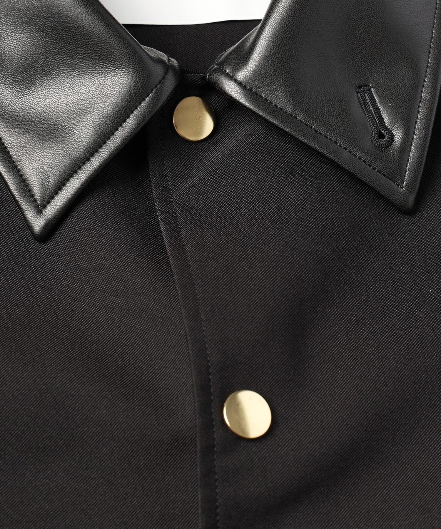 Chambray Gabardine Dot Button Coach Jacket CULLNI