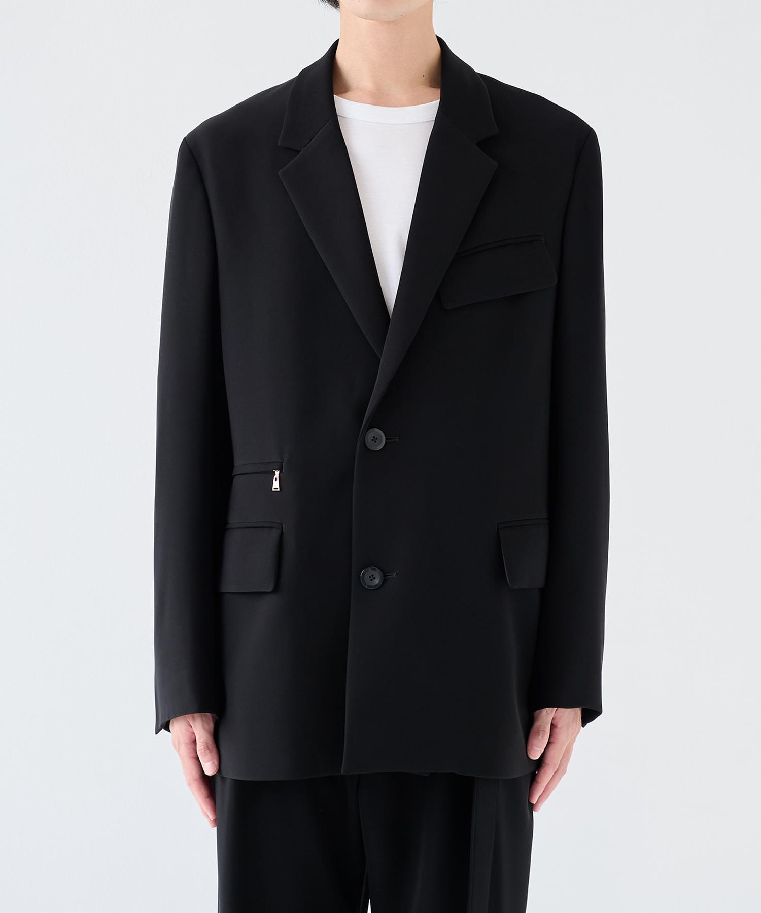 CULLNI 19ss ポリエステルダブルクロスジャケット CULLNI [クルニ] ダブルジャケット UNISEX グレージュ