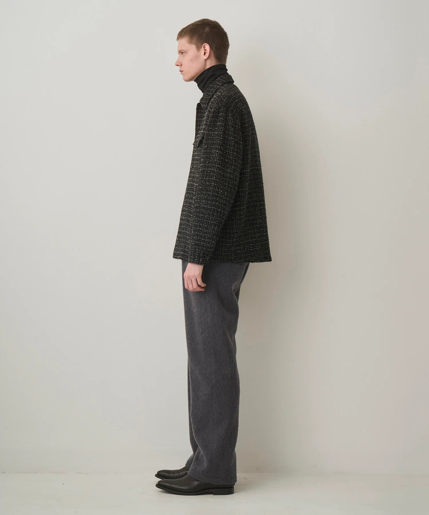 FANCY TWEED SHIRT JACKET JUHA