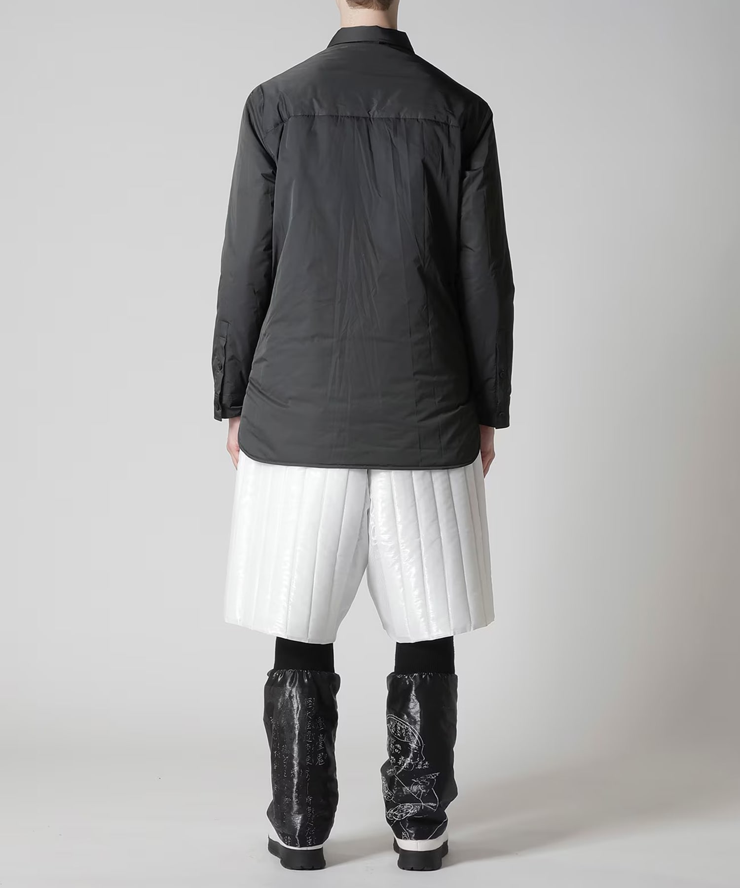 TOBACCO OLD MAN PRINTED PADDED BLOUSE Yohji Yamamoto