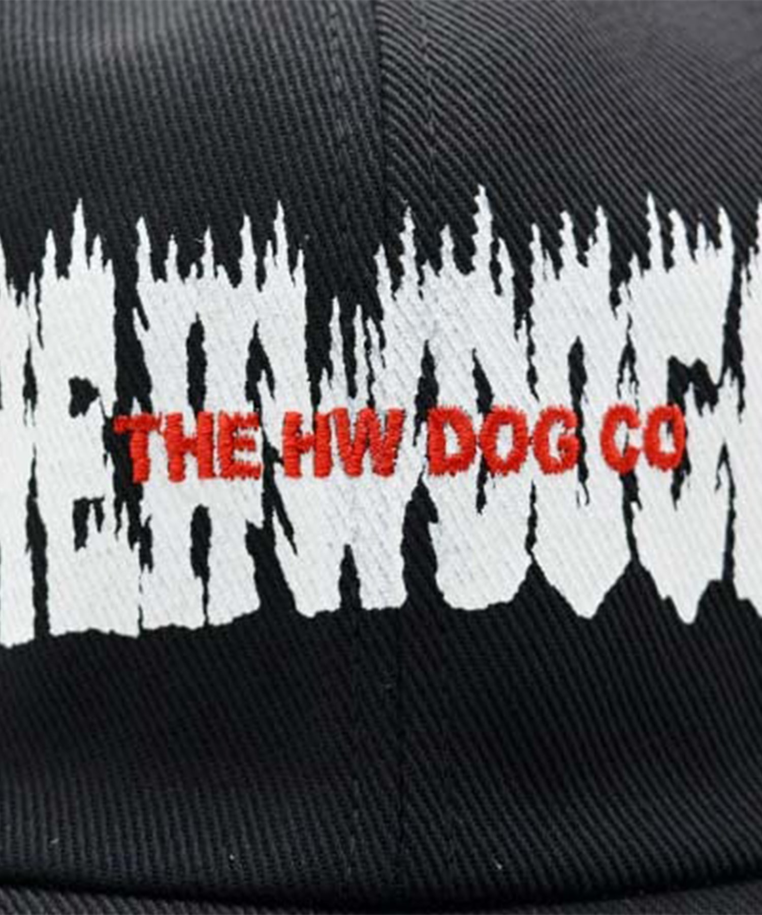EMBROIDERY ON PRINT CAP THE H.W. DOG&CO