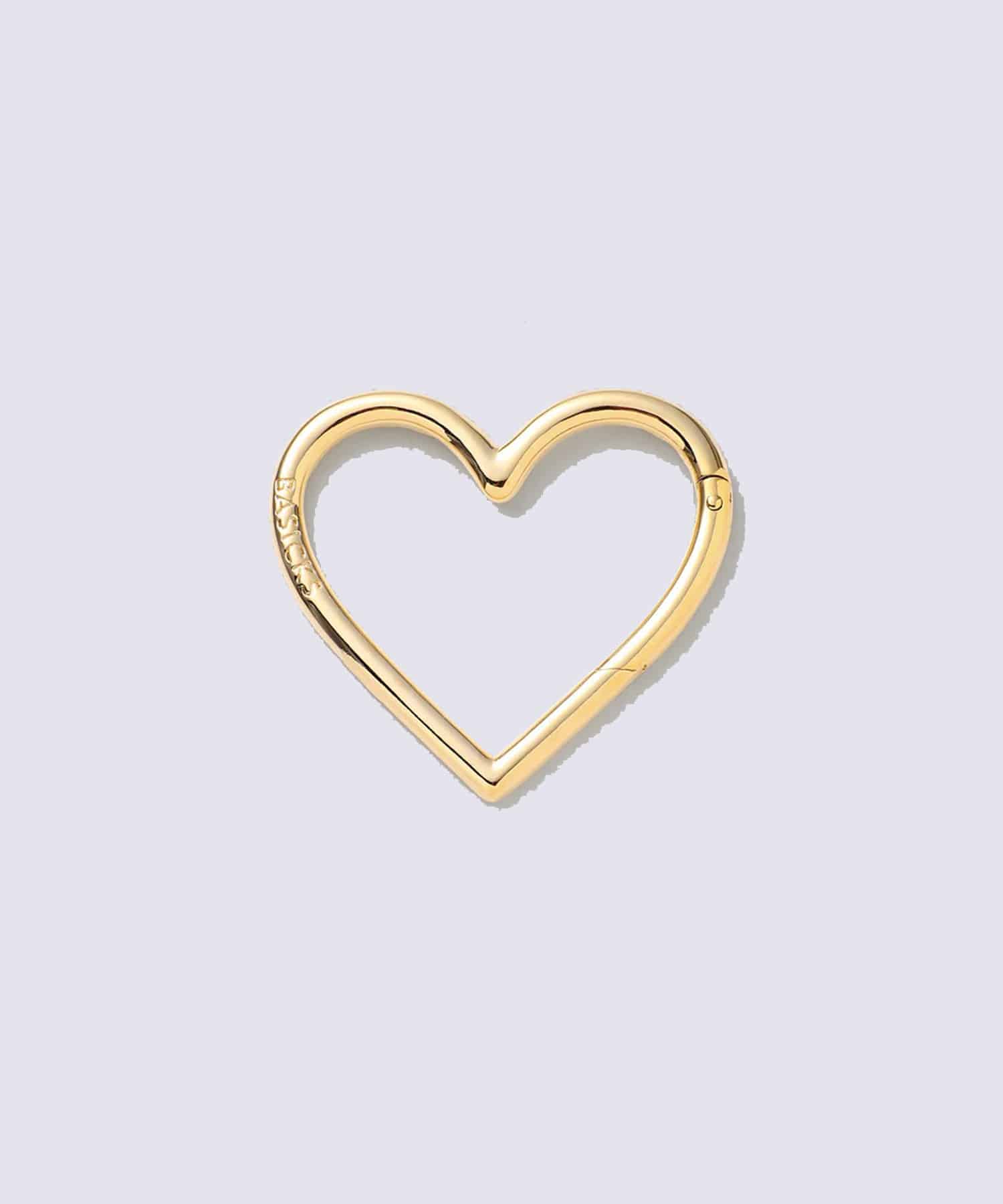 Gold Plating Heart Carbiner BASICKS