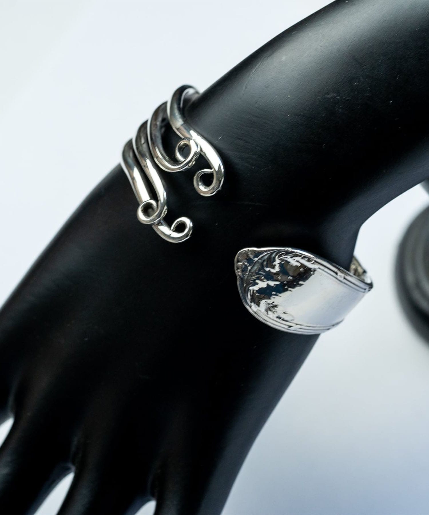 BN-032 Antique fork bangle WAKAN SILVER SMITH