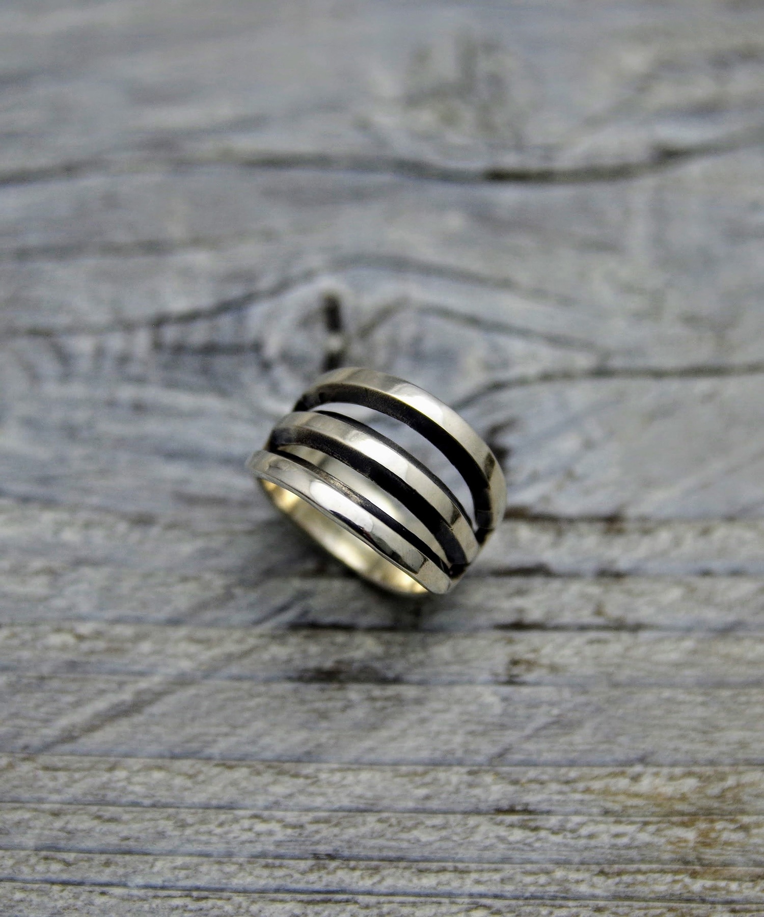 R-008 トリプルディビジョンリング WAKAN SILVER SMITH