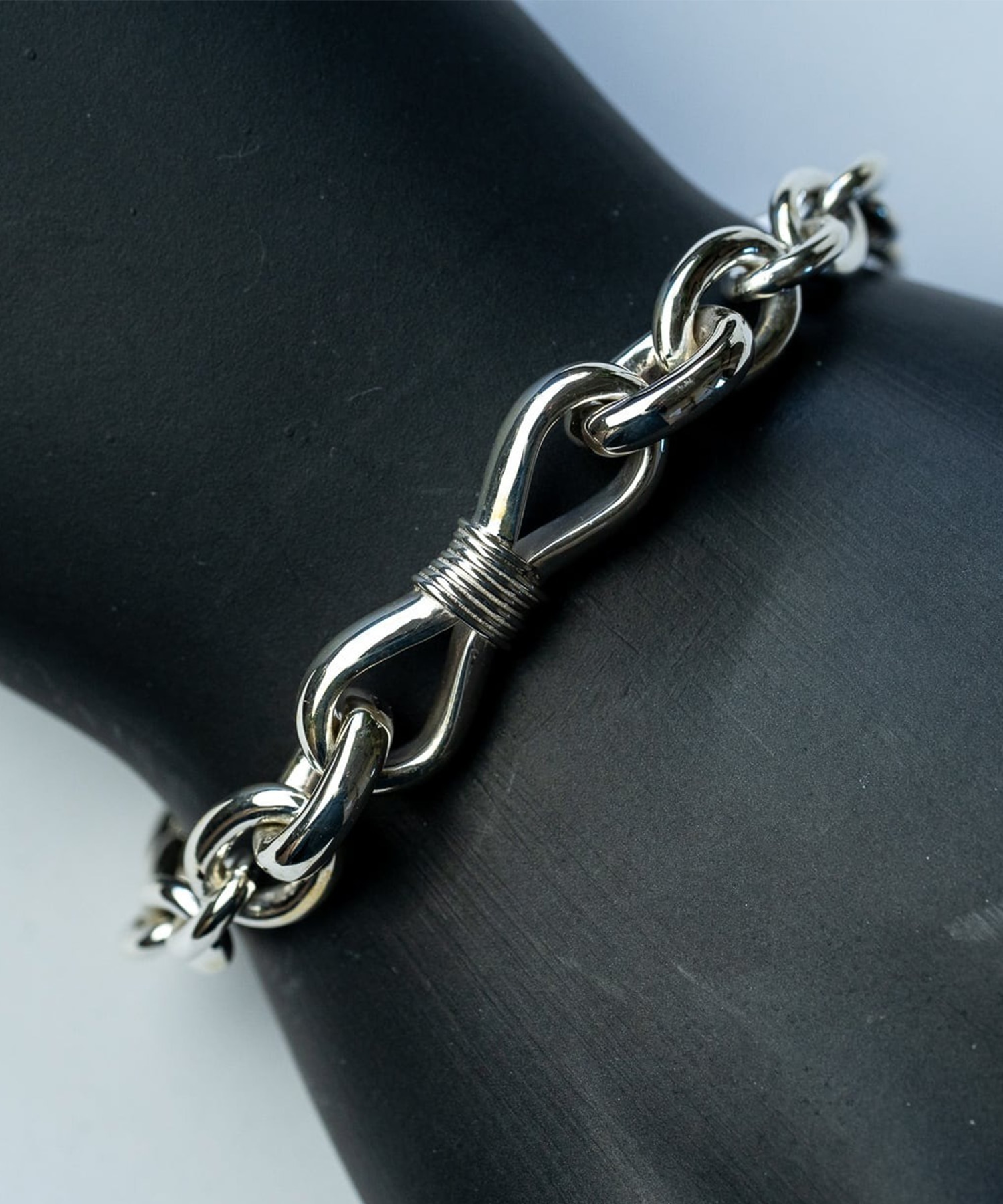 BN-037 Hook connect mebiusu Bracelet (small) WAKAN SILVER SMITH