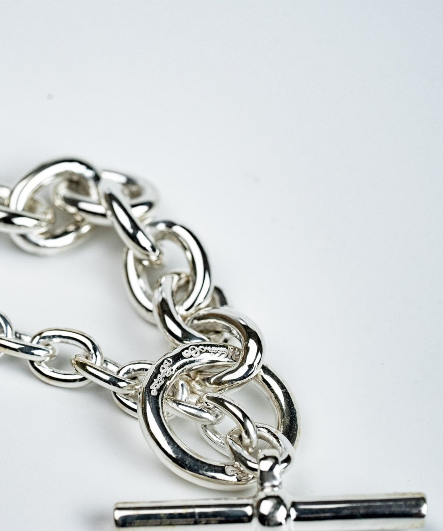 C-028 Hook connect necklace gradually 45cm WAKAN SILVER SMITH