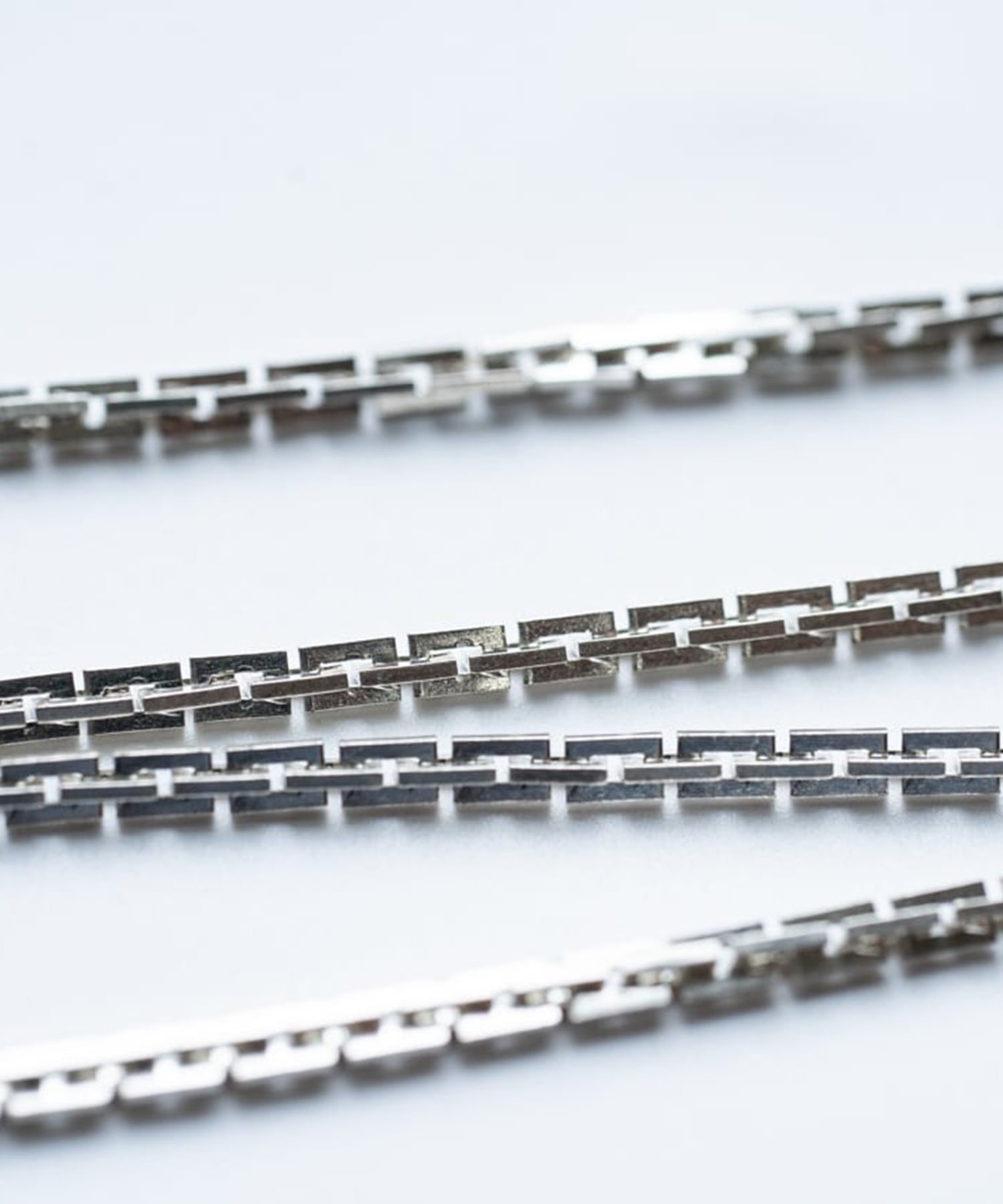 C-040 Horse shoe rectangle necklace (50cm) WAKAN SILVER SMITH