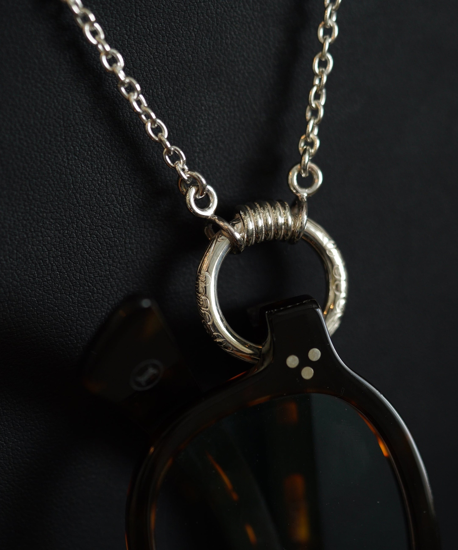 C-043 Arabesque glass holder 50cm WAKAN SILVER SMITH