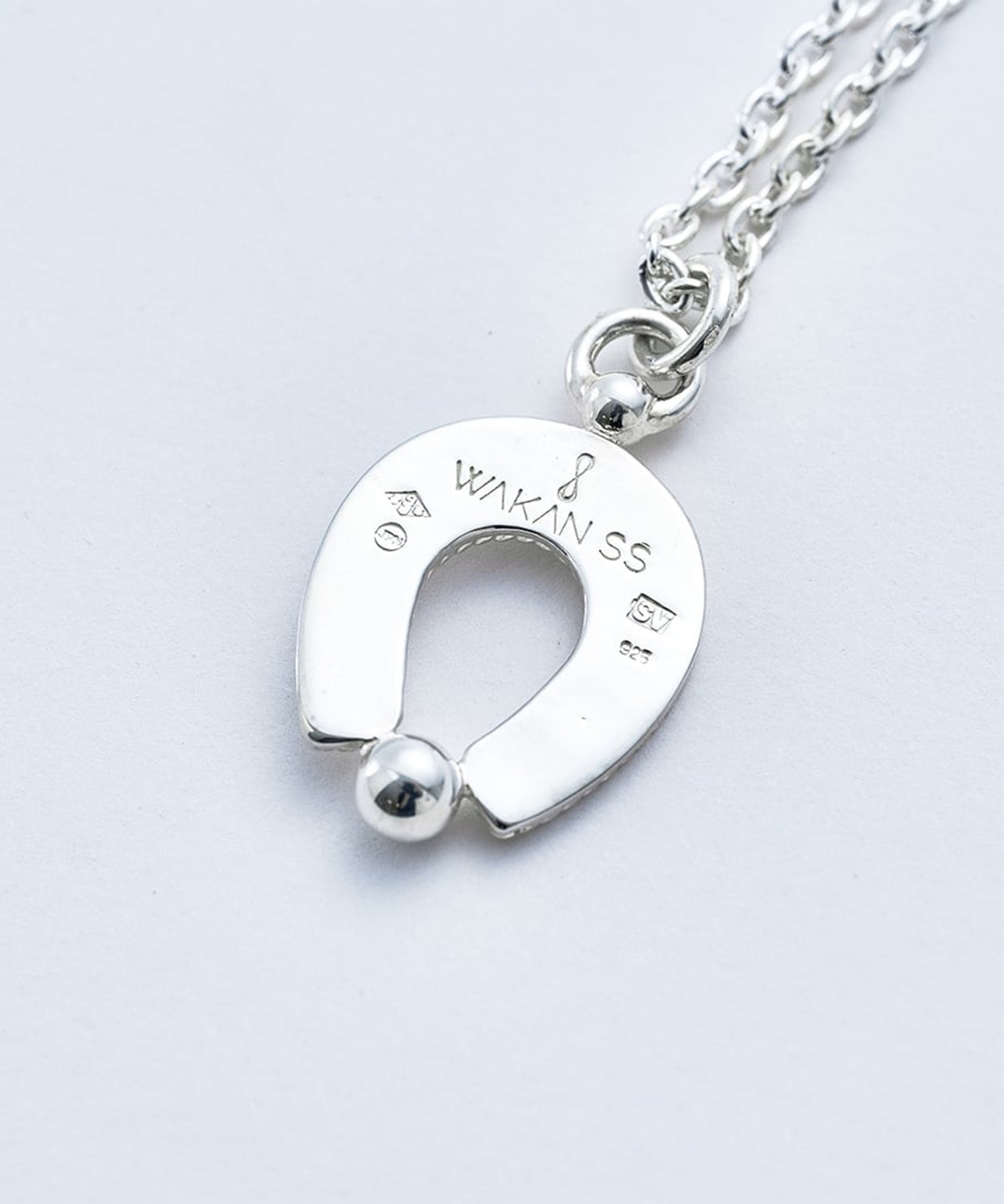 C-045 Spirit Horseshoe necklace (single) (60cm) WAKAN SILVER SMITH